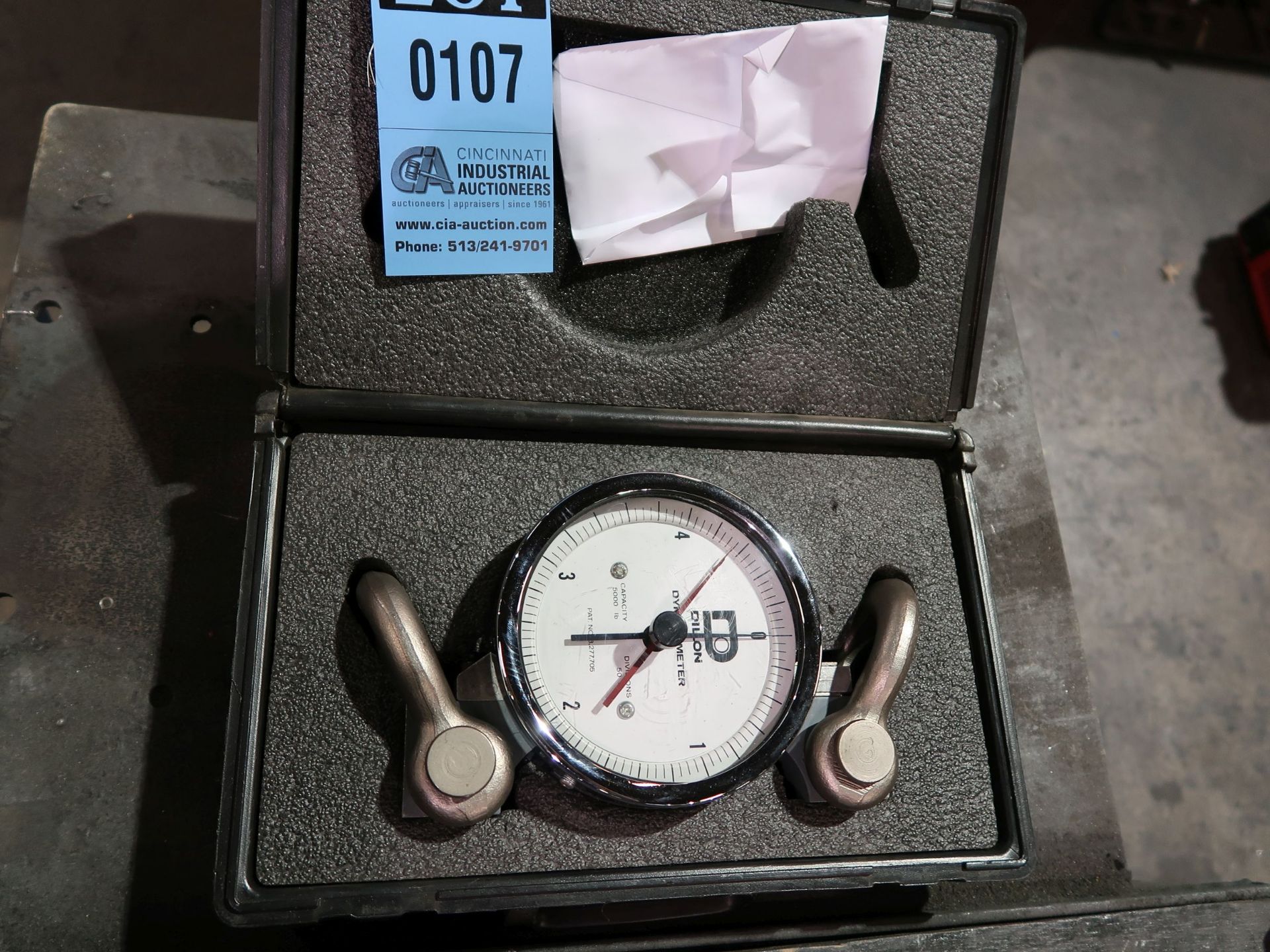 5,000 LB. DILLON MODEL 0-5,000 LB. DYNAMOMETER; S/N D7221