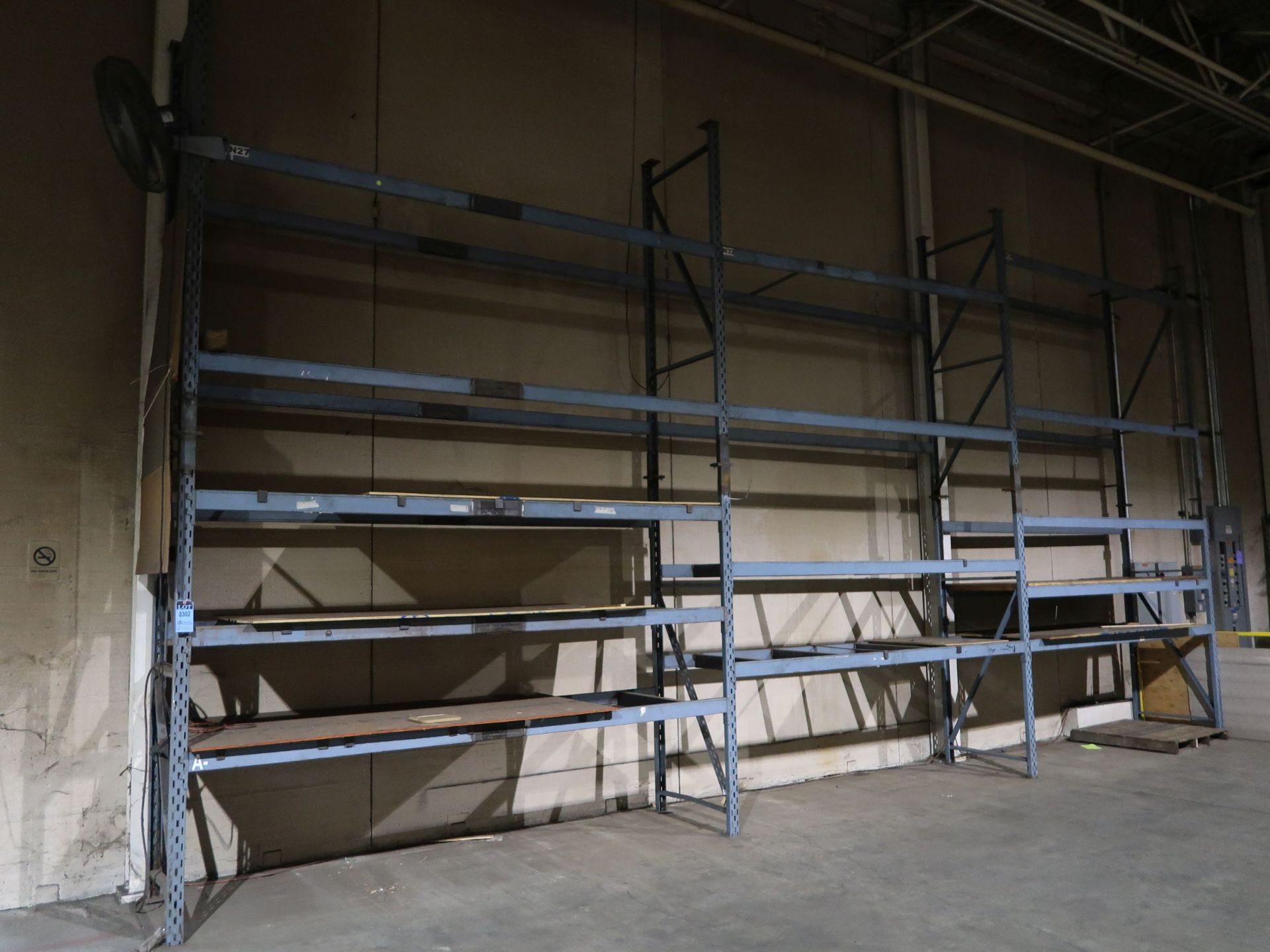SECTIONS 36" X 132" X 16'6" HIGH (APPROX.) ADJUSTABLE BEAM PALLET RACK, (3) SECTIONS WITH (10)