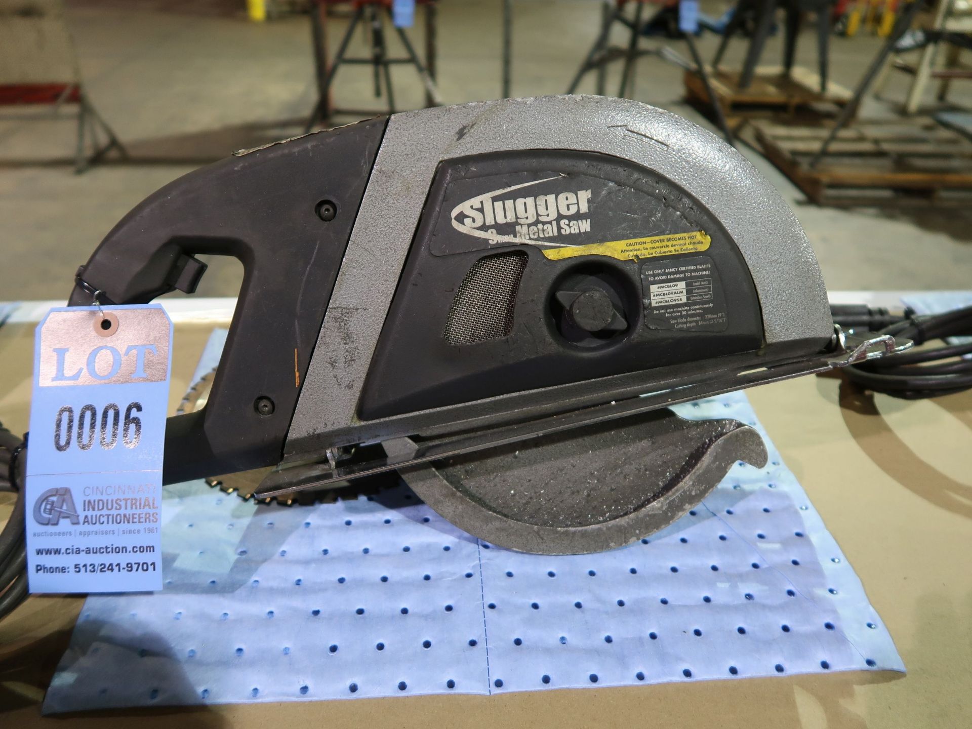 9" DIAMETER JANCY MODEL MCSL09 "SLUGGER" METAL CUTTING CIRCULAR SAW