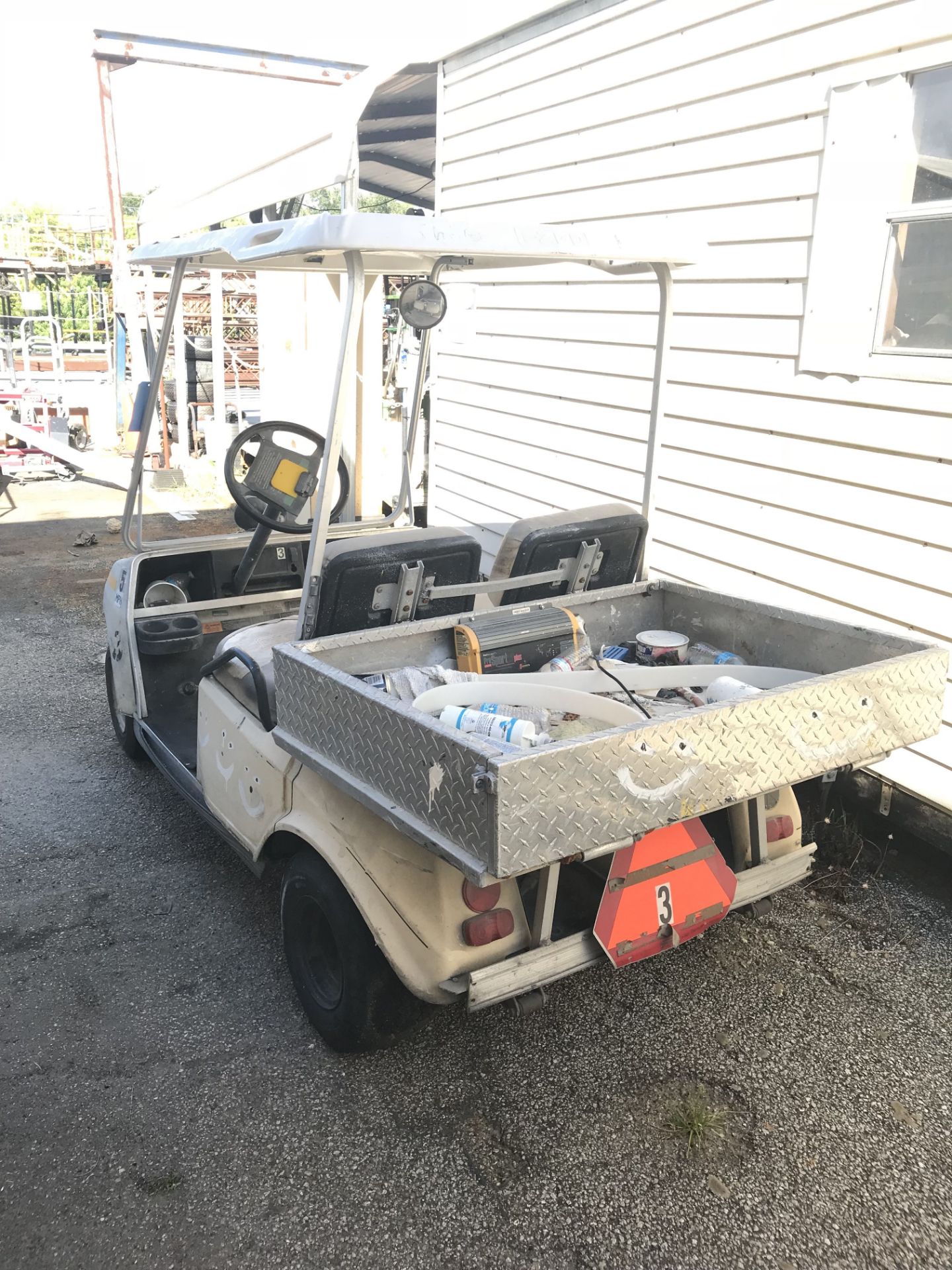 CLUB CAR ELECTRIC GOLF CART; S/N A9435-398658, 30" X 42" WORK BED **LOCATED AT 350 SEA RAY DR., - Image 2 of 5