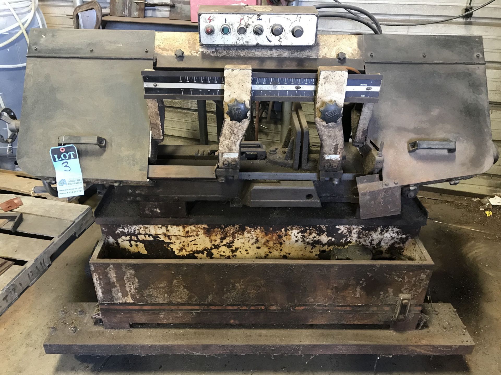 10" X 18' JET HORIZONTAL BAND SAW, 1" BLADE, VARIABLE SPEED **LOCATED AT 350 SEA RAY DR., MERRITT - Image 2 of 11