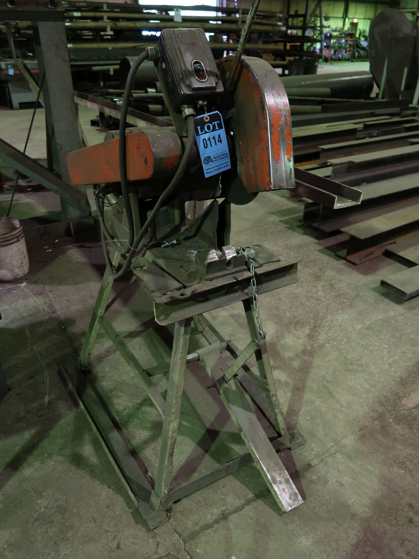 5 HP X 14" ABRAISIVE SAW