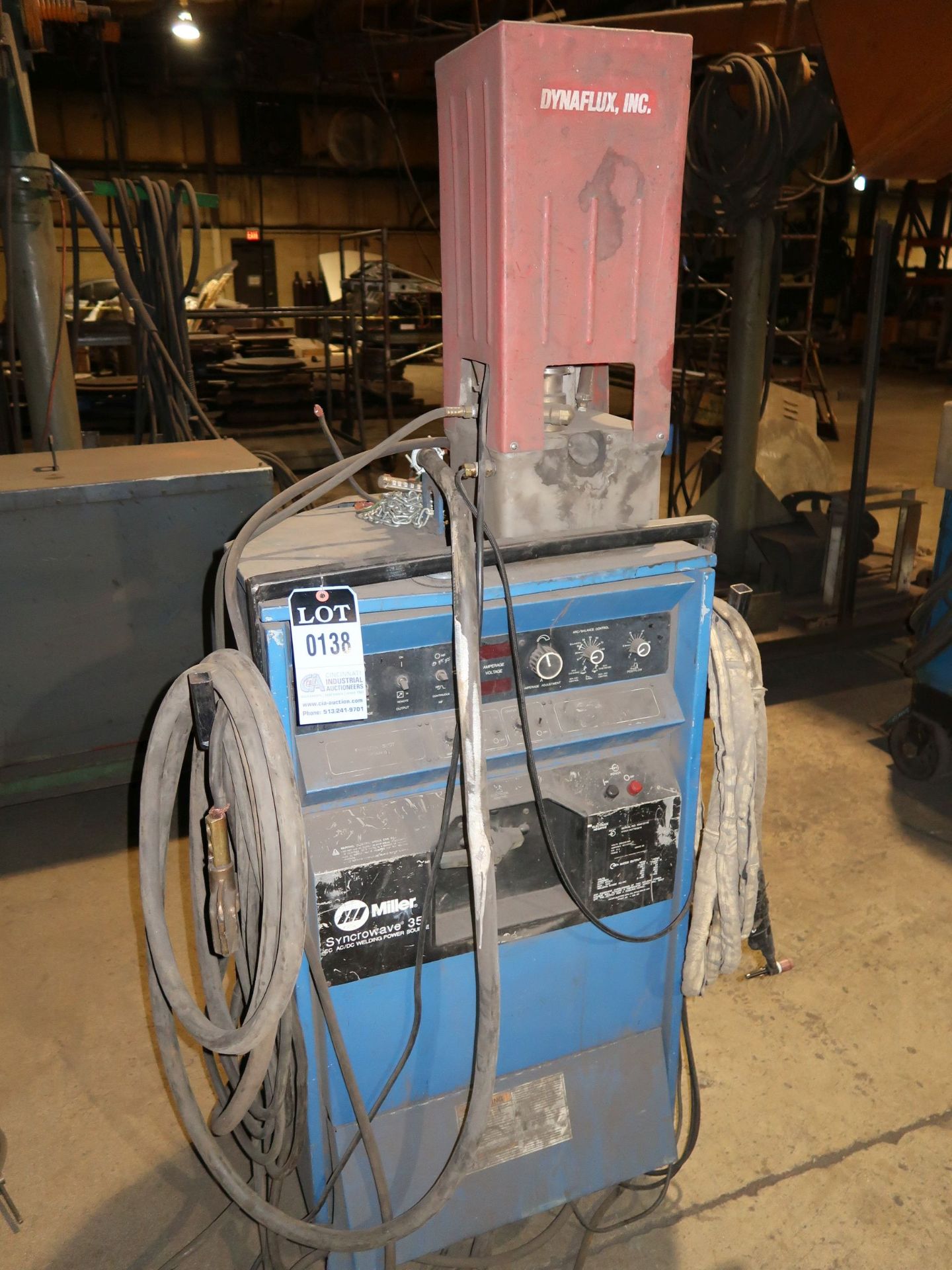 MILLER SYNCHROWAVE 351 TIG WELDER WITH COOLER; S/N KH413116