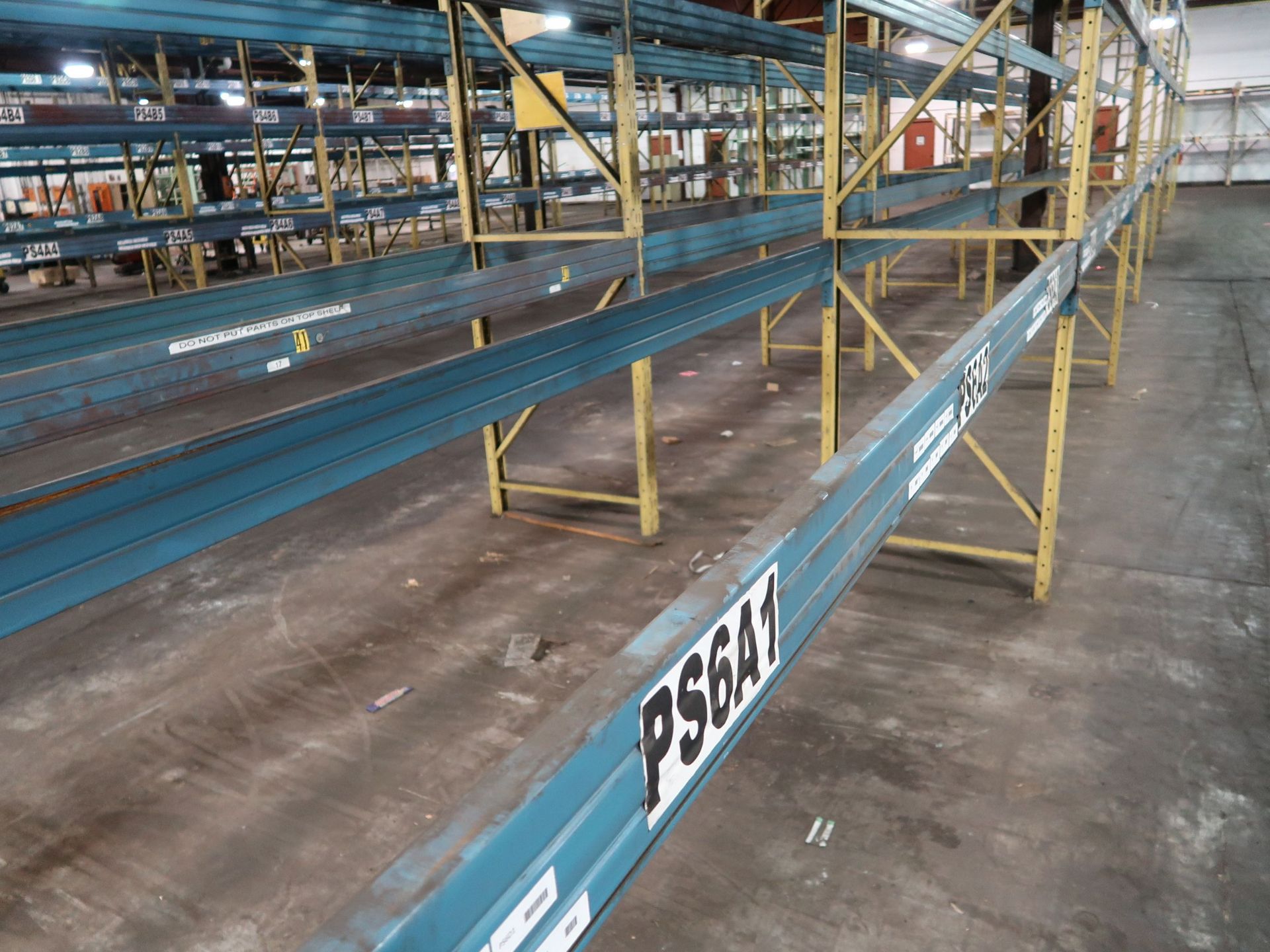 SECTIONS 36" X 144" X 132" ADJUSTABLE BEAM PALLET RACK WITH (8) 36" X 132" UPRIGHTS, (42) 144" CROSS - Image 2 of 2