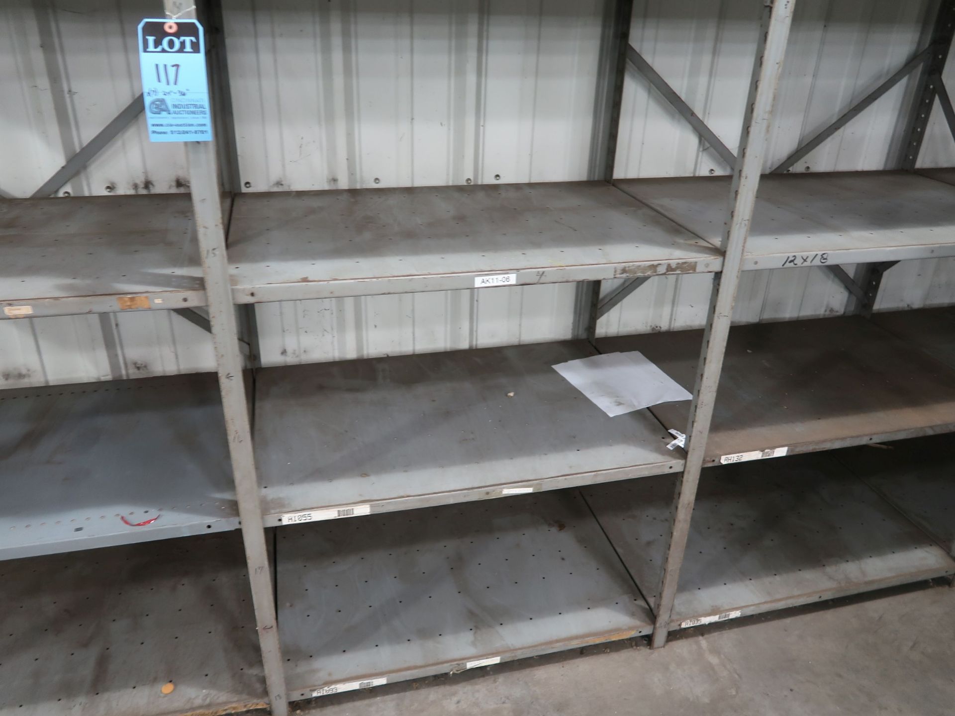 SECTIONS 24" X 36" X 85" STEEL SHELVES, (6) SHELVES PER SECTION - Image 3 of 3