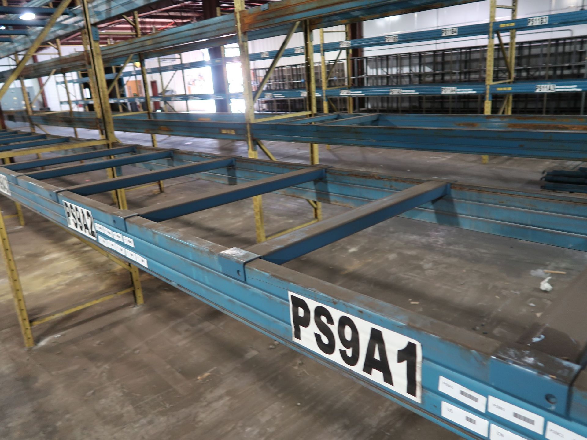 SECTIONS 36" X 144" X 132" ADJUSTABLE BEAM PALLET RACK WITH (8) 36" X 132" UPRIGHTS, (42) 144" CROSS - Image 2 of 2
