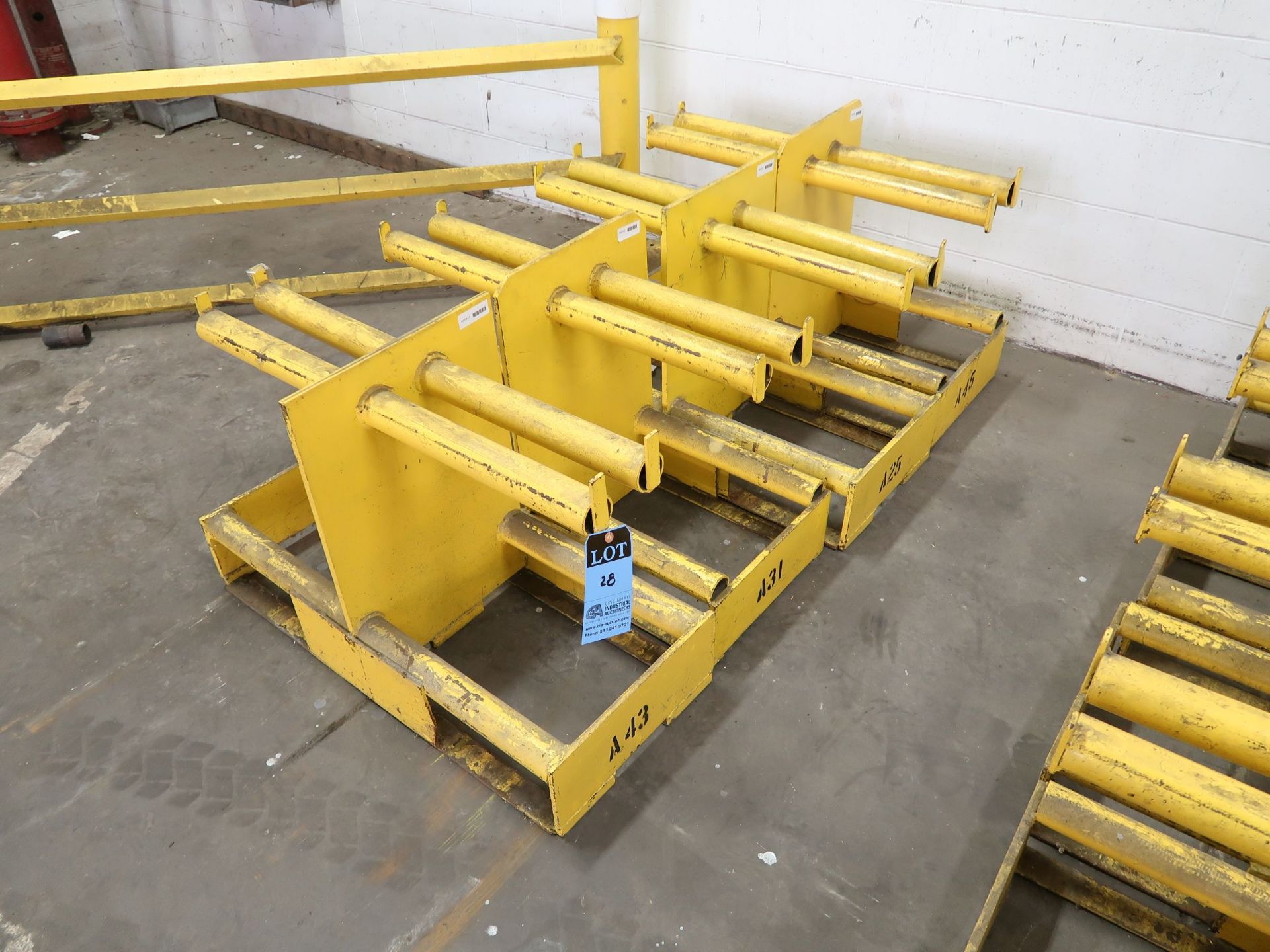 (LOT) (4) 18" X 30" DIAMETER 2-SIDED COIL STANDS