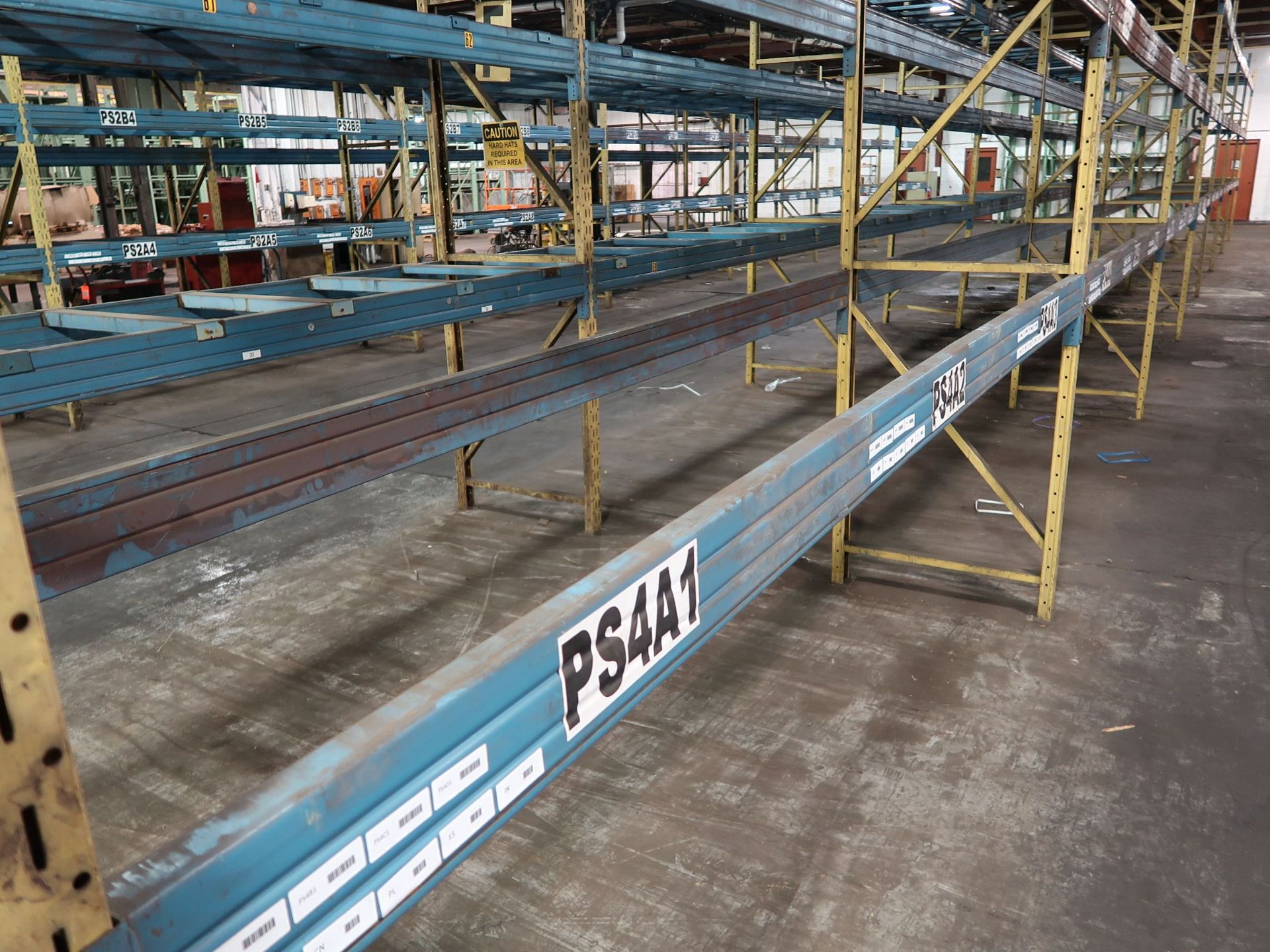 SECTIONS 36" X 144" X 132" ADJUSTABLE BEAM PALLET RACK WITH (8) 36" X 132" UPRIGHTS, (42) 144" CROSS - Image 2 of 2