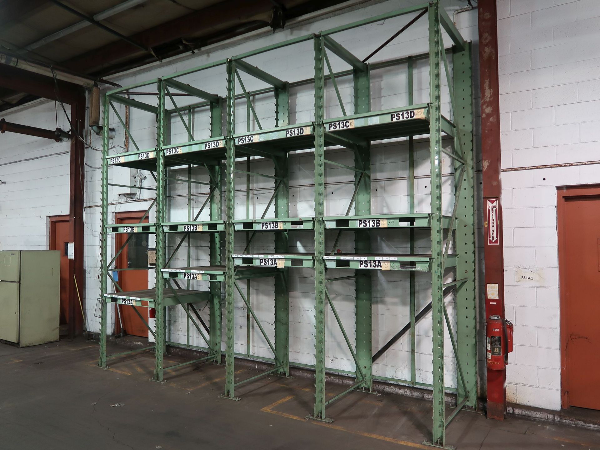 (LOT) (4) SECTIONS 43" X 43" X 154" STANLEY VIDMAR "STAK SYSTEM" RACKS WITH (12) 43" X 43" PALLETS - Image 2 of 2