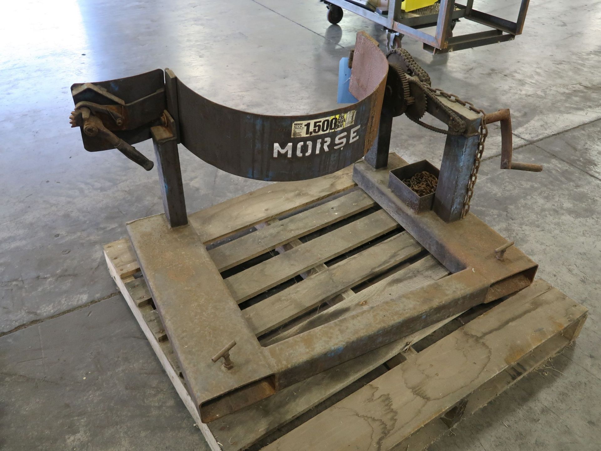 MORSE LIFT TRUCK TYPE DRUM LIFT, 1,500 LB. CAPACITY - Image 2 of 2