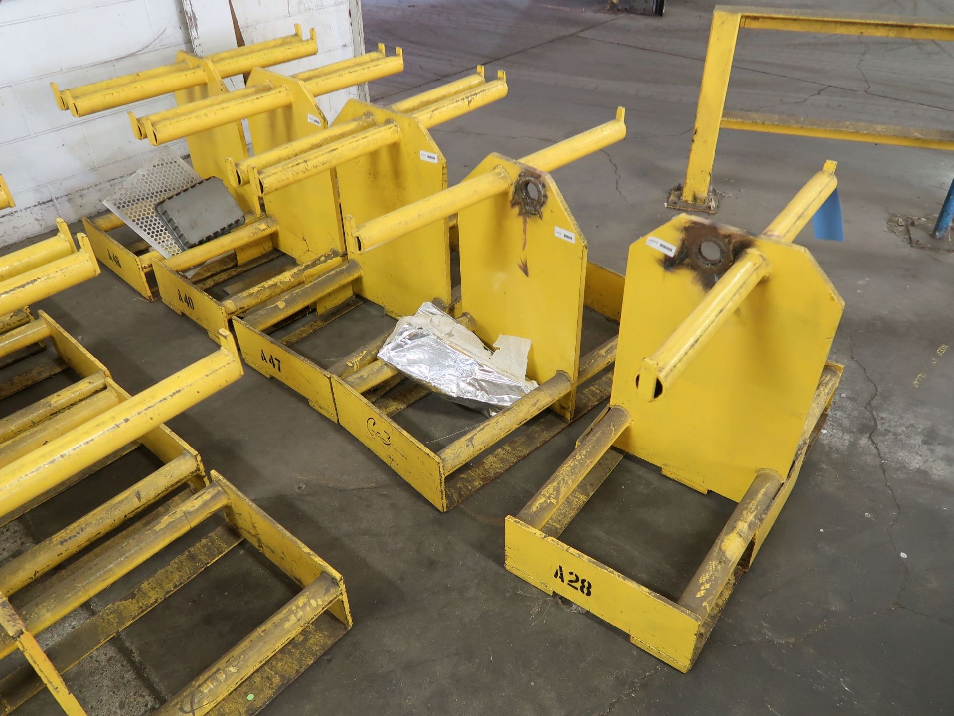 (LOT) (5) 18" X 44" DIAMETER 2-SIDED COIL STANDS - Image 2 of 3