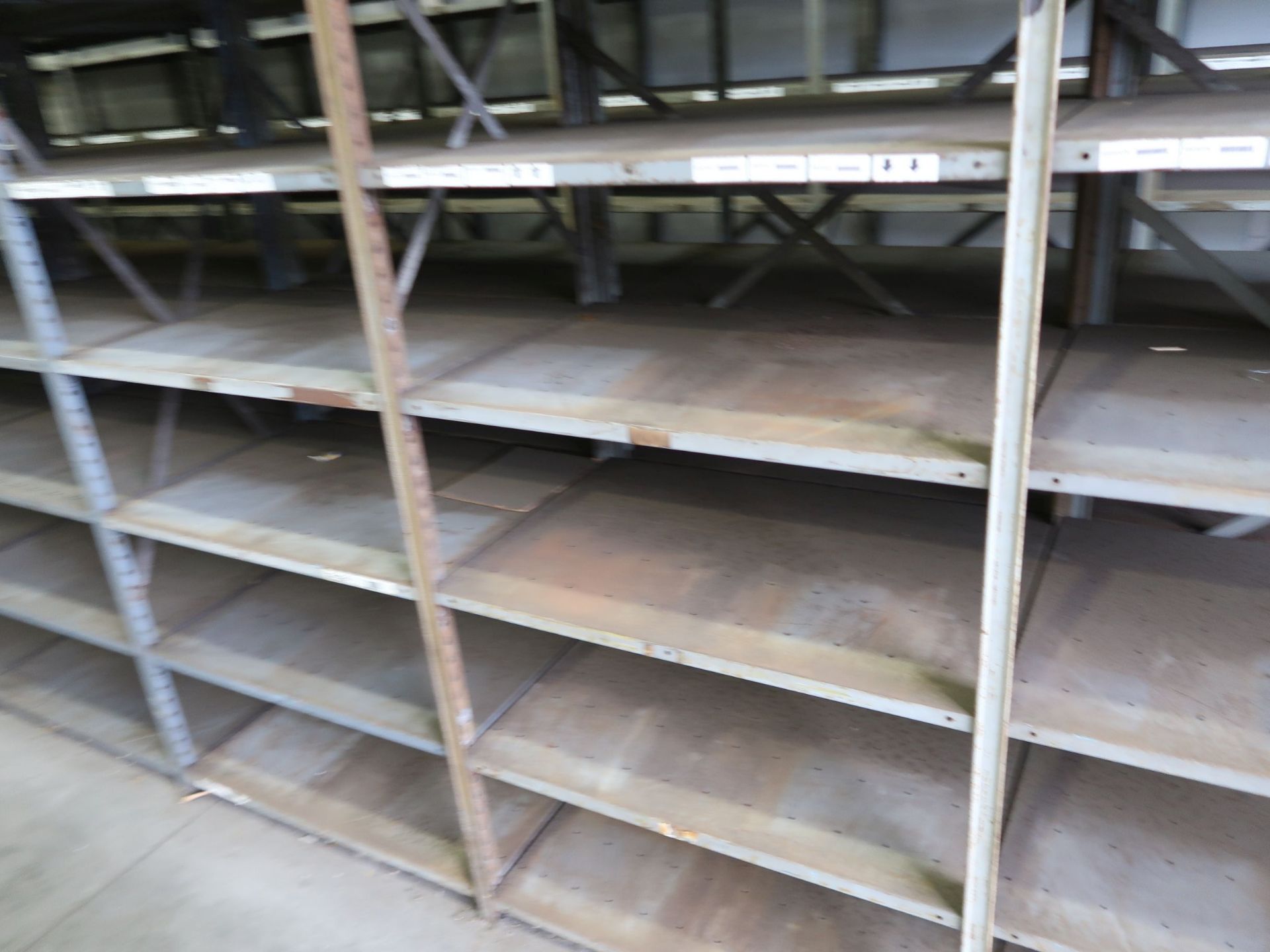 SECTIONS 24" X 36" X 85" STEEL SHELVES, (7) SHELVES PER SECTION - Image 2 of 2