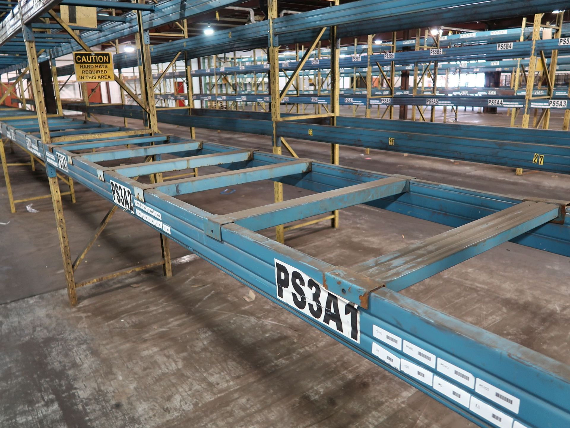 SECTIONS 36" X 144" X 132" ADJUSTABLE BEAM PALLET RACK WITH (8) 36" X 132" UPRIGHTS, (42) 144" CROSS - Image 2 of 2