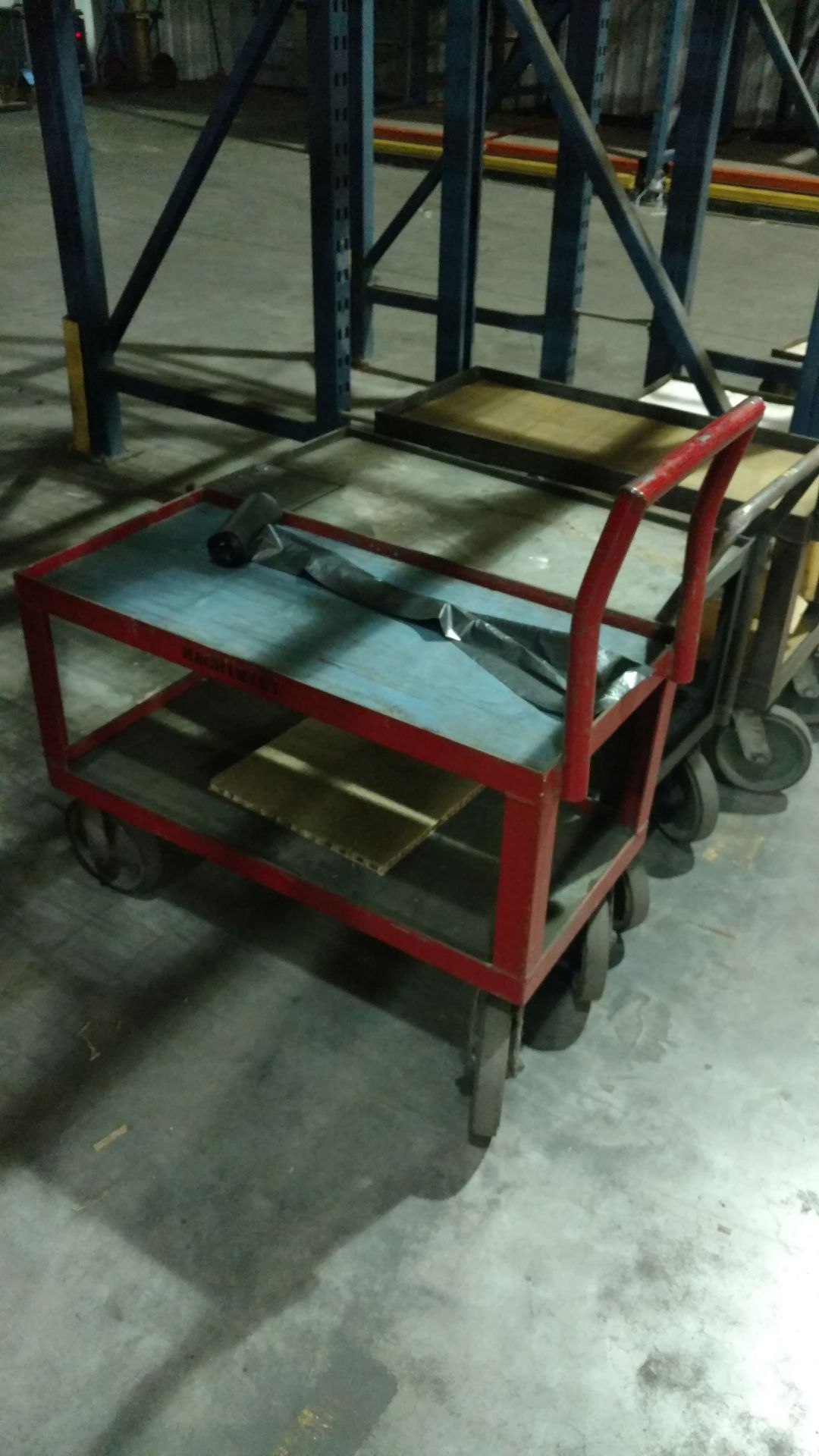 (LOT) (3)17" X 36" STEEL FRAME CARTS - Image 4 of 4