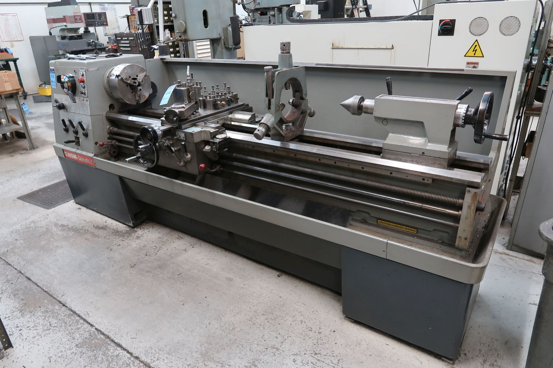 17" X 80" CLAUSING MODEL COLCHESTER 17" ENGINE LATHE; S/N LMT80SILFV/17125, SPINDLE SPEED 20-1,600