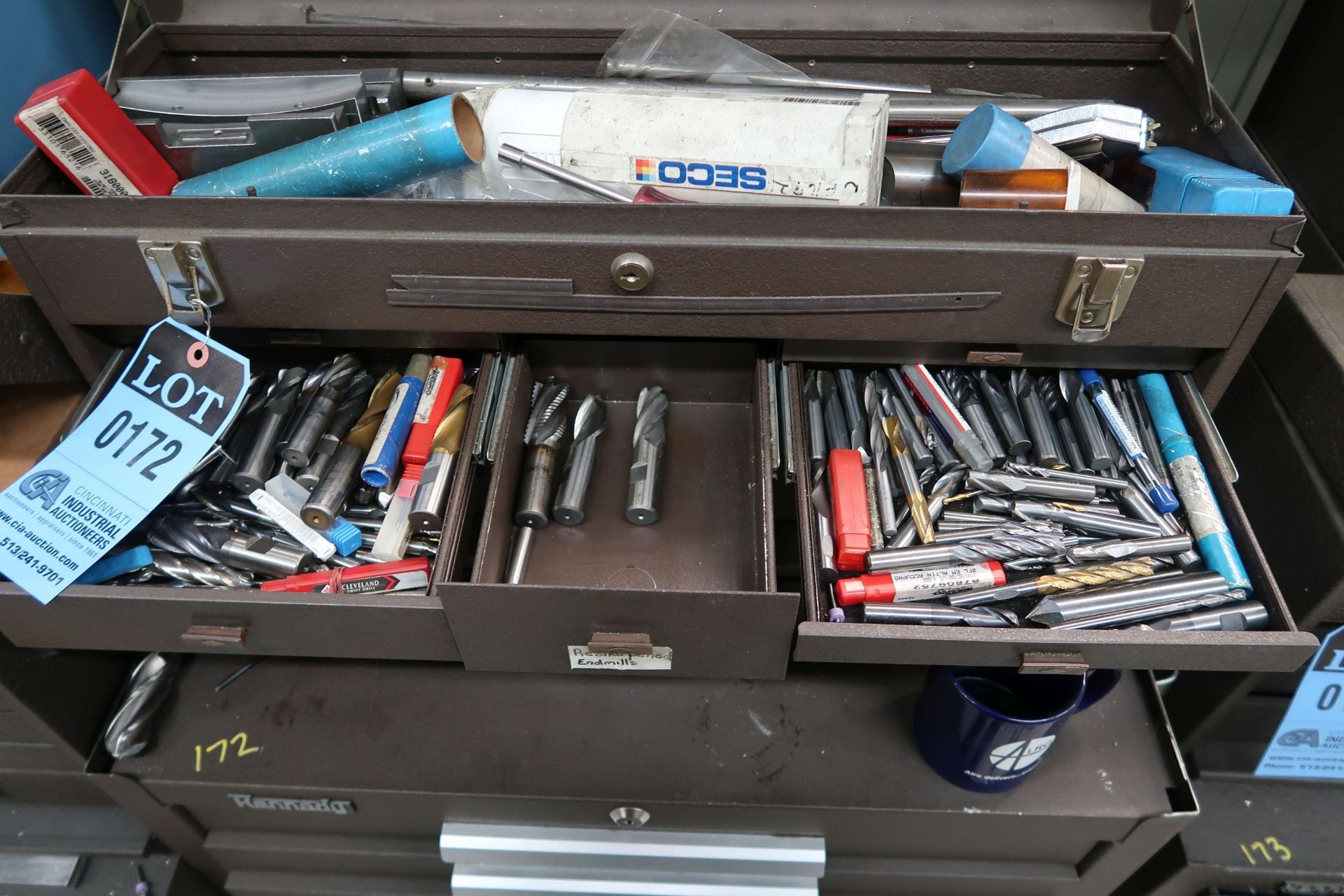 14-DRAWER KENNEDY PORTABLE TOOLBOX WITH TOOLS - Image 3 of 13
