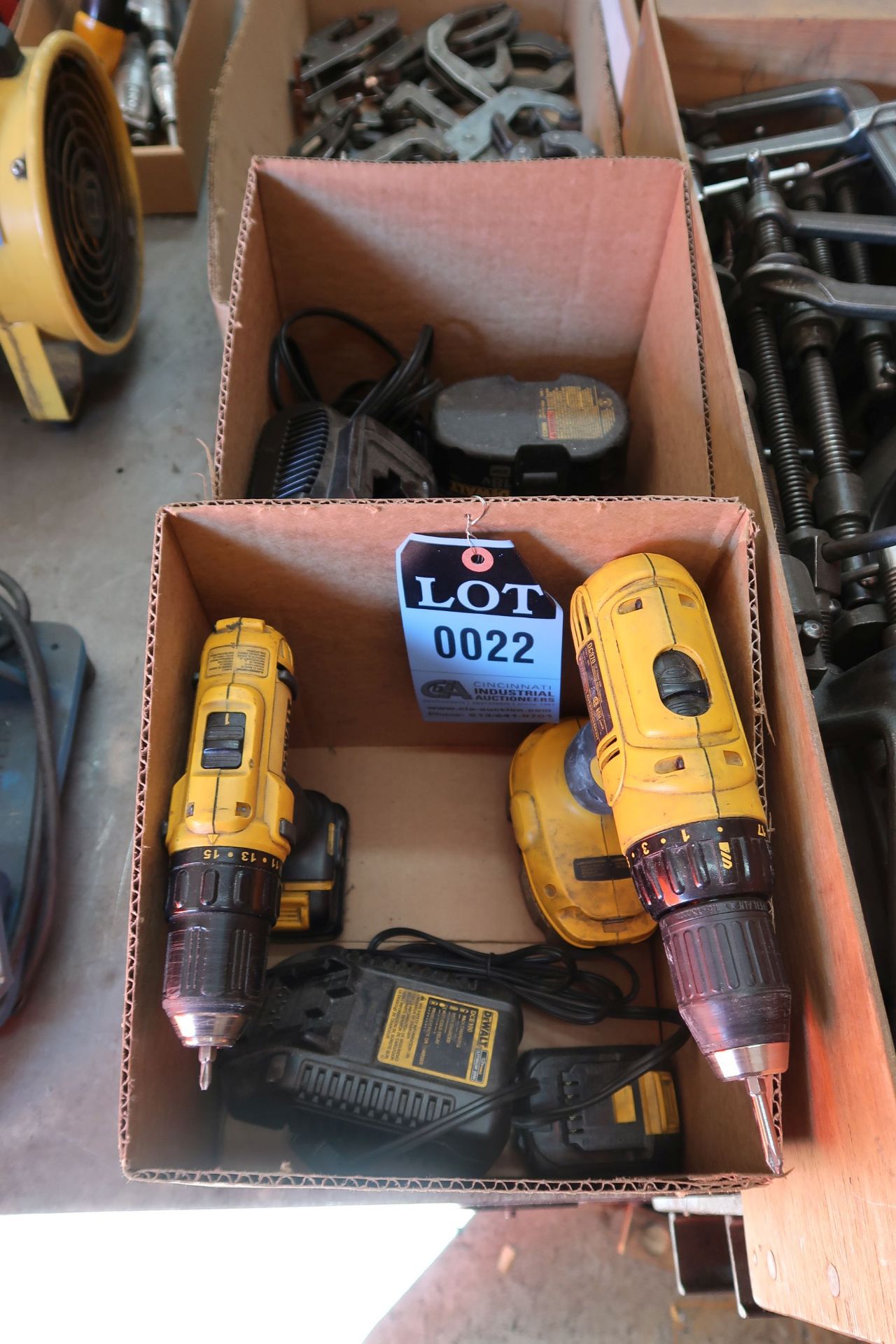 DEWALT CORDLESS DRILLS WITH CHARGERS