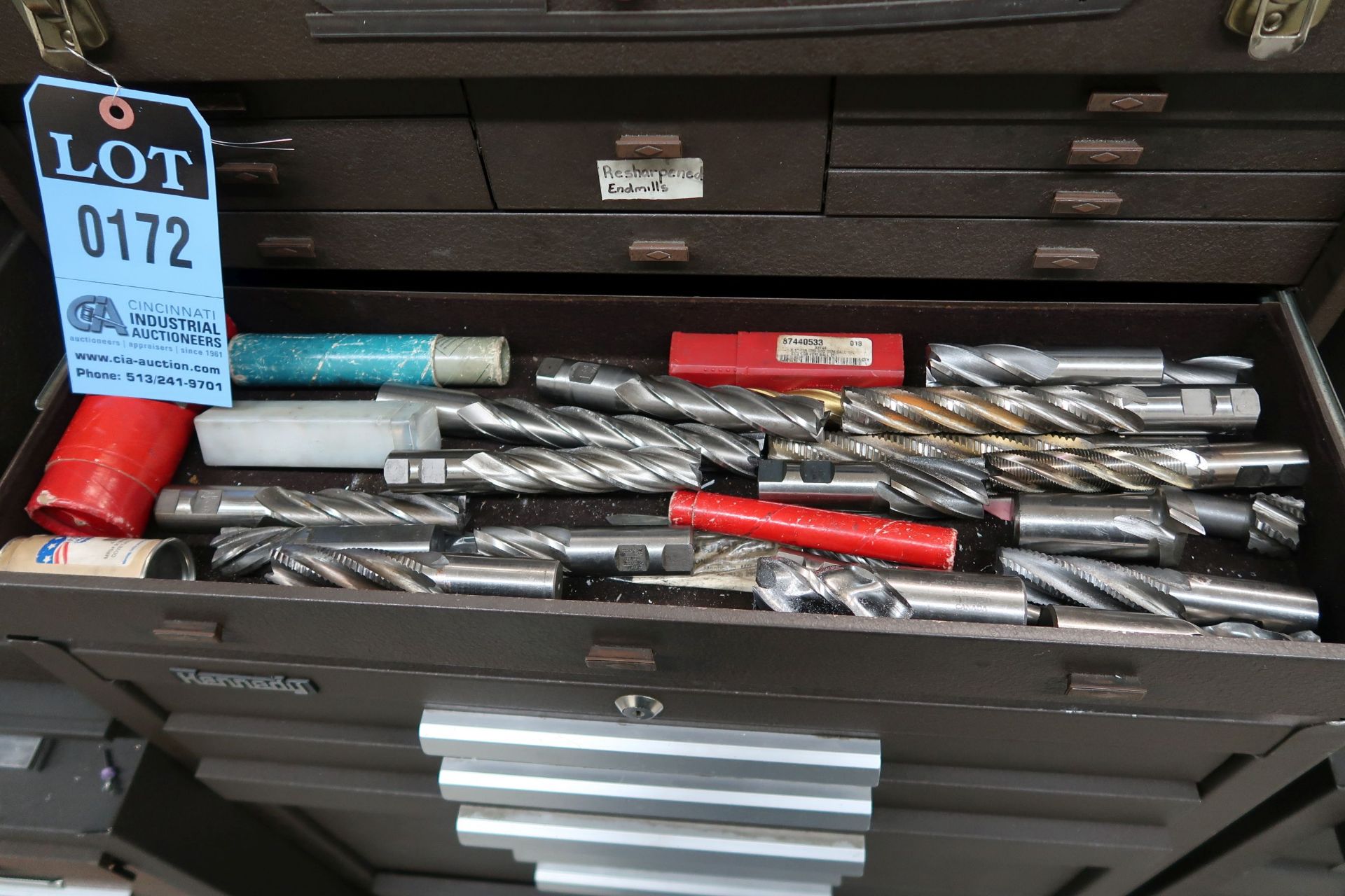 14-DRAWER KENNEDY PORTABLE TOOLBOX WITH TOOLS - Image 5 of 13