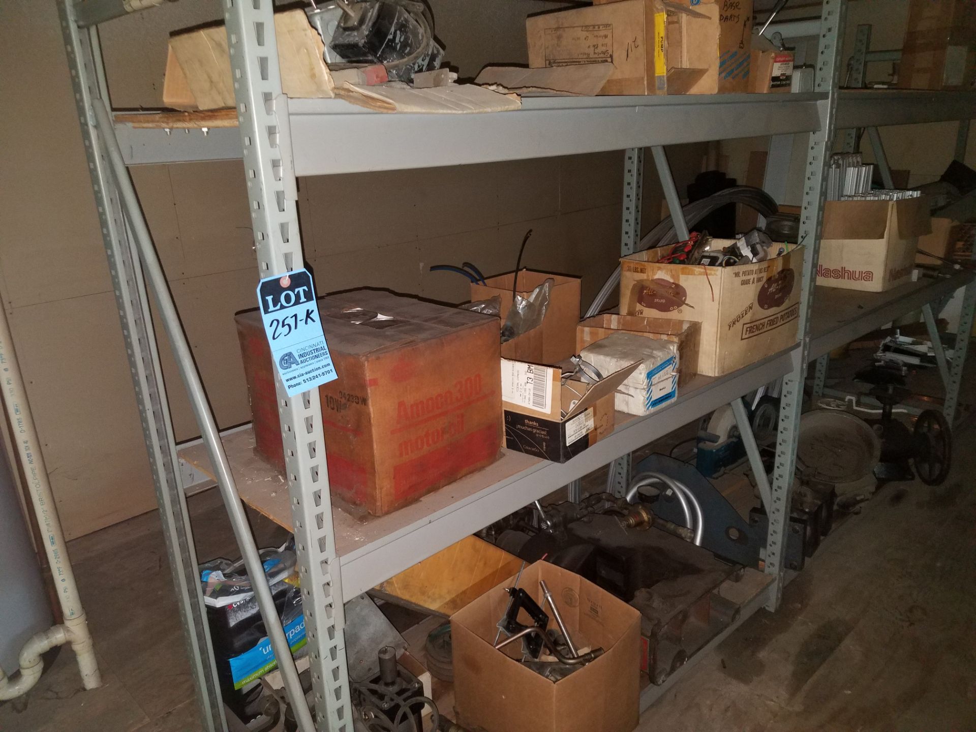 CONTENTS OF (8) SECTIONS OF RACK, HARDWARE, SWITCH GEAR, PIN FIXTURES, BEARINGS - Image 4 of 6