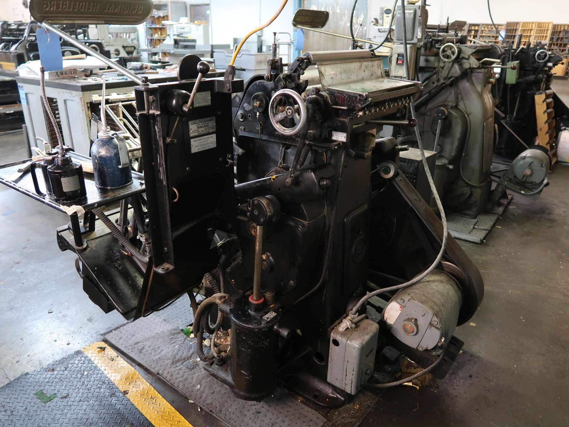 10" X 15" HEIDELBERG WINDMILL DIE CUTTER; S/N 104508E WITH HOT PLATE AND DIGITAL CONTROL - Image 3 of 9