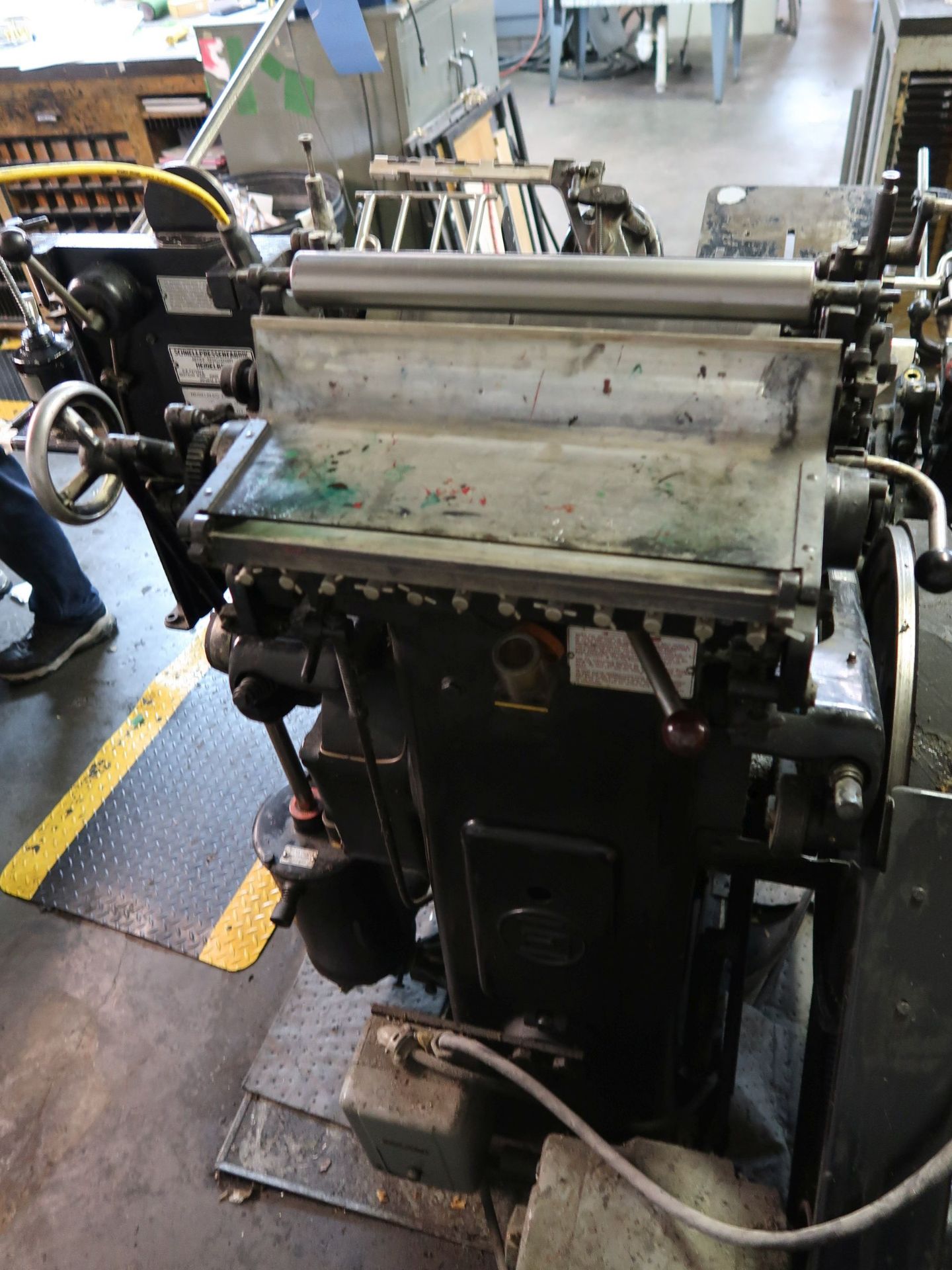 10" X 15" HEIDELBERG WINDMILL DIE CUTTER; S/N 104508E WITH HOT PLATE AND DIGITAL CONTROL - Image 9 of 9