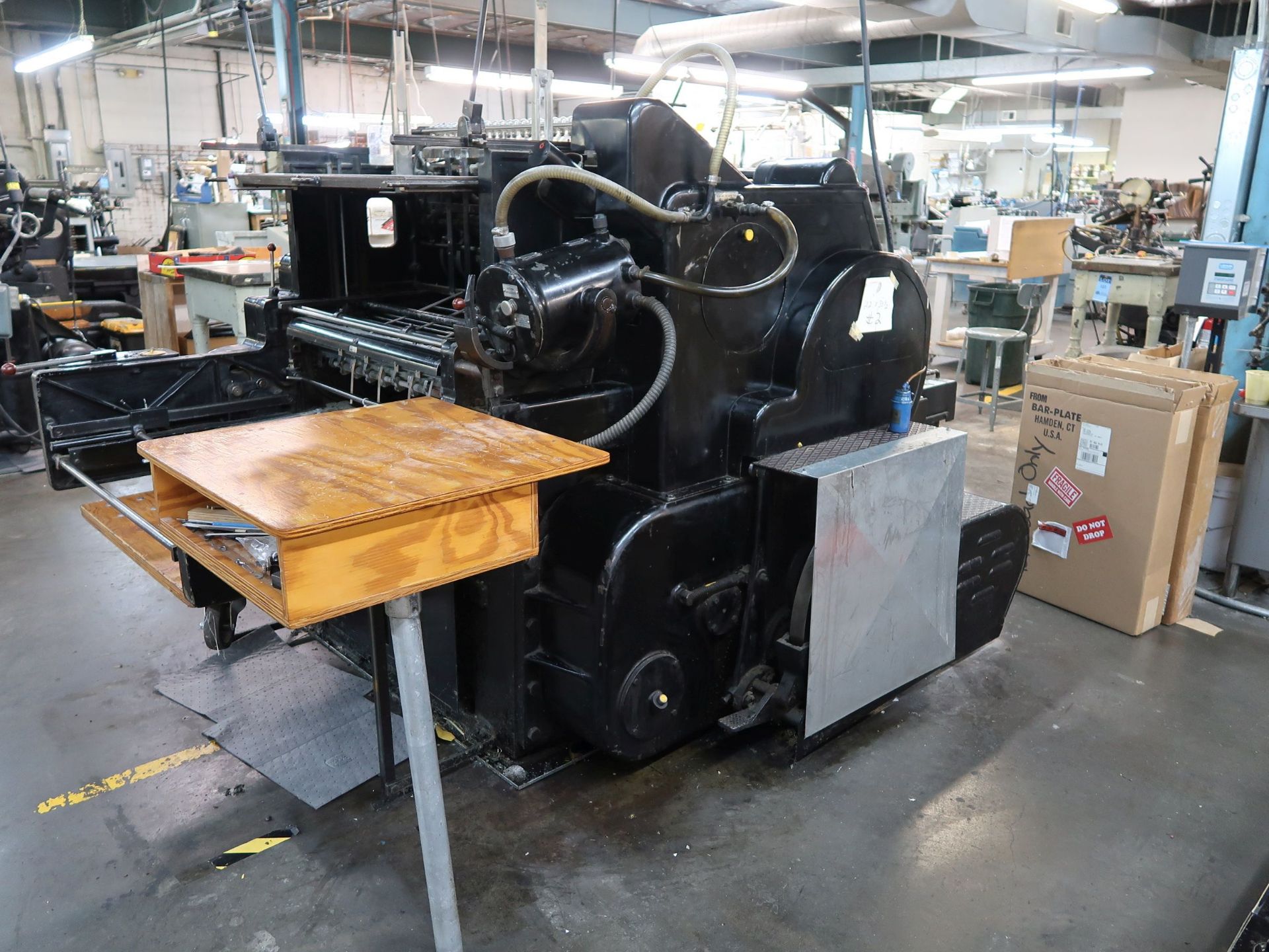 22" X 30.25" HEIDELBERG ORIGINAL CYLINDER DIE CUTTER; S/N SBGS20696, UPDATED VARIABLE SPEED CONTROL - Image 5 of 11