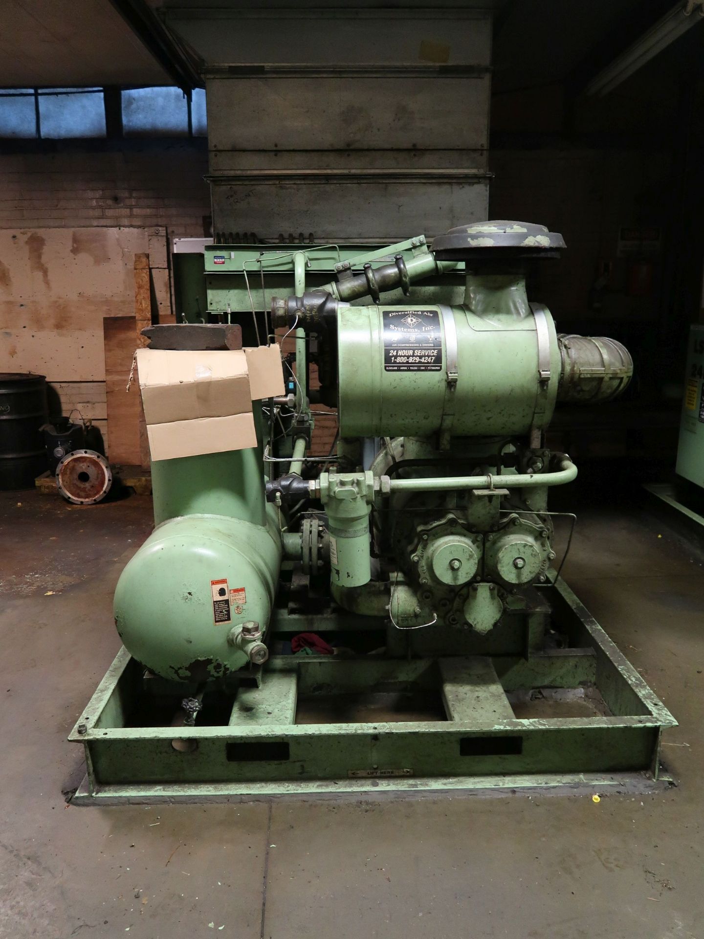 200 HP SULLAIR MODEL LS25-200LA ROTARY SCREW SKID MOUNTED AIR COMPRESSOR; S/N 2006122600097, NEEDS - Image 2 of 5