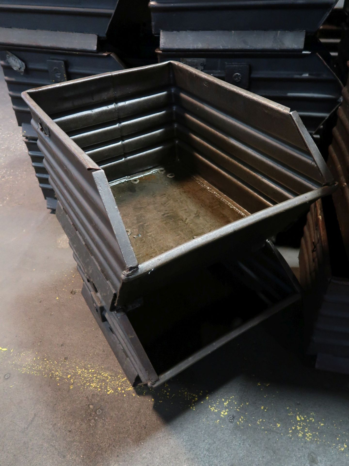 22" X 32" X 16" (APPROX.) STACKABLE CORRUGATED STEEL TUBS
