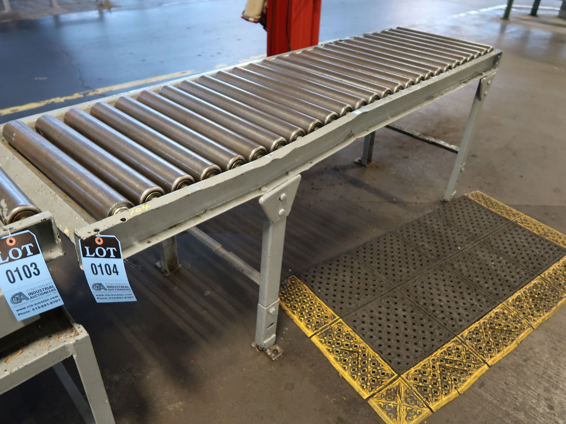 20" X 80" AND 16" X 108" GRAVITY ROLLER CONVEYOR