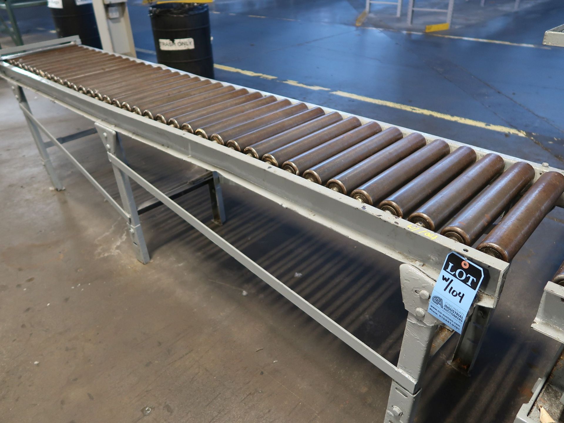 20" X 80" AND 16" X 108" GRAVITY ROLLER CONVEYOR - Image 2 of 2