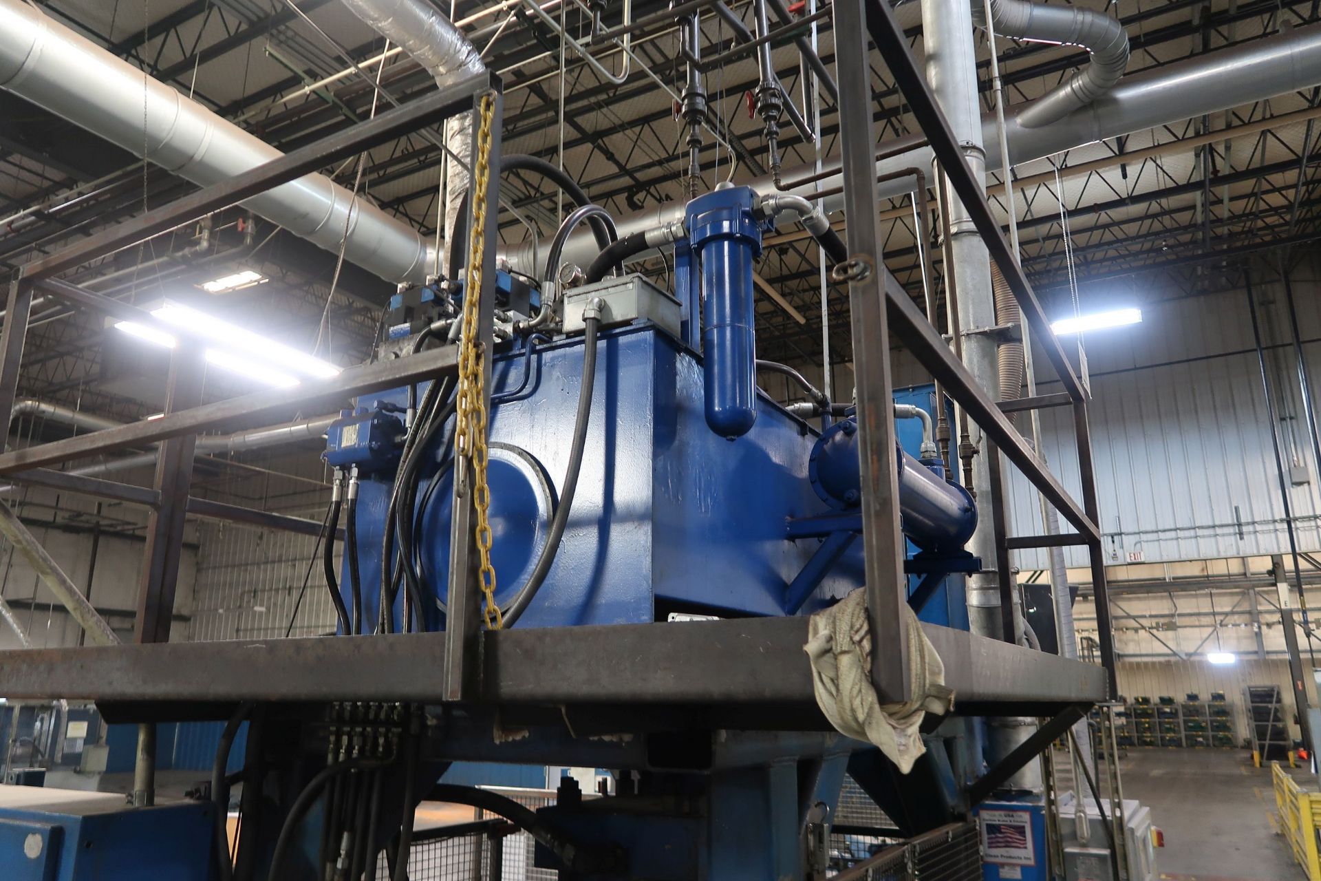 SHOP FABRICATED COINING PRESS AND HYDRAULIC UNIT **LOADING PRICE DUE TO ERRA - $2,800.00** - Image 11 of 11