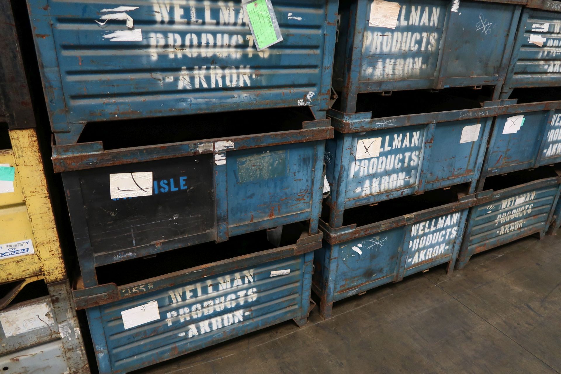 36" X 44" X 18" DEEP STACKABLE STEEL TUBS **LOADING PRICE DUE TO ERRA - $300.00** - Image 2 of 2