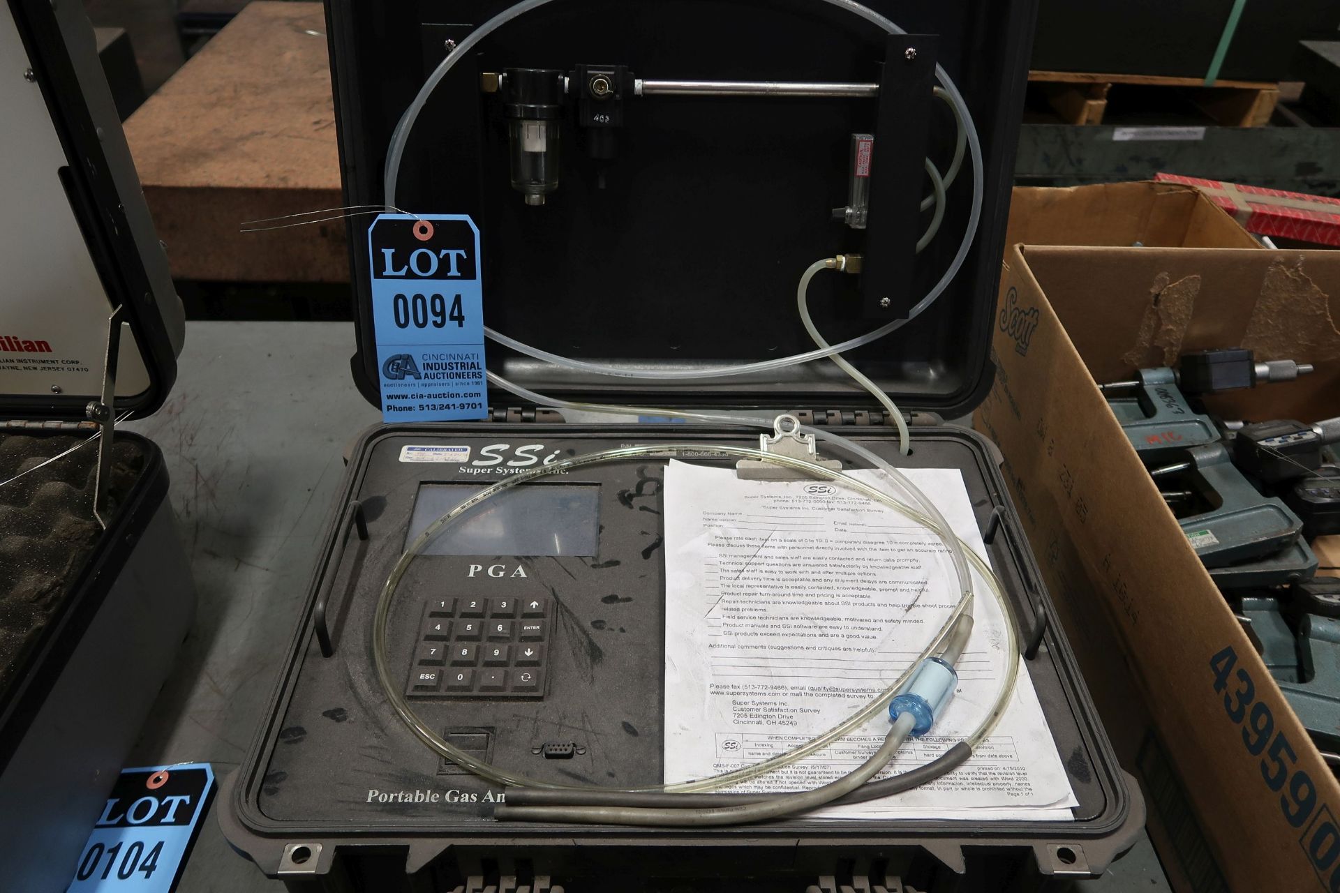 SUPER SYSTEMS, INC. MODEL 13103 PORTABLE GAS ANALYZER