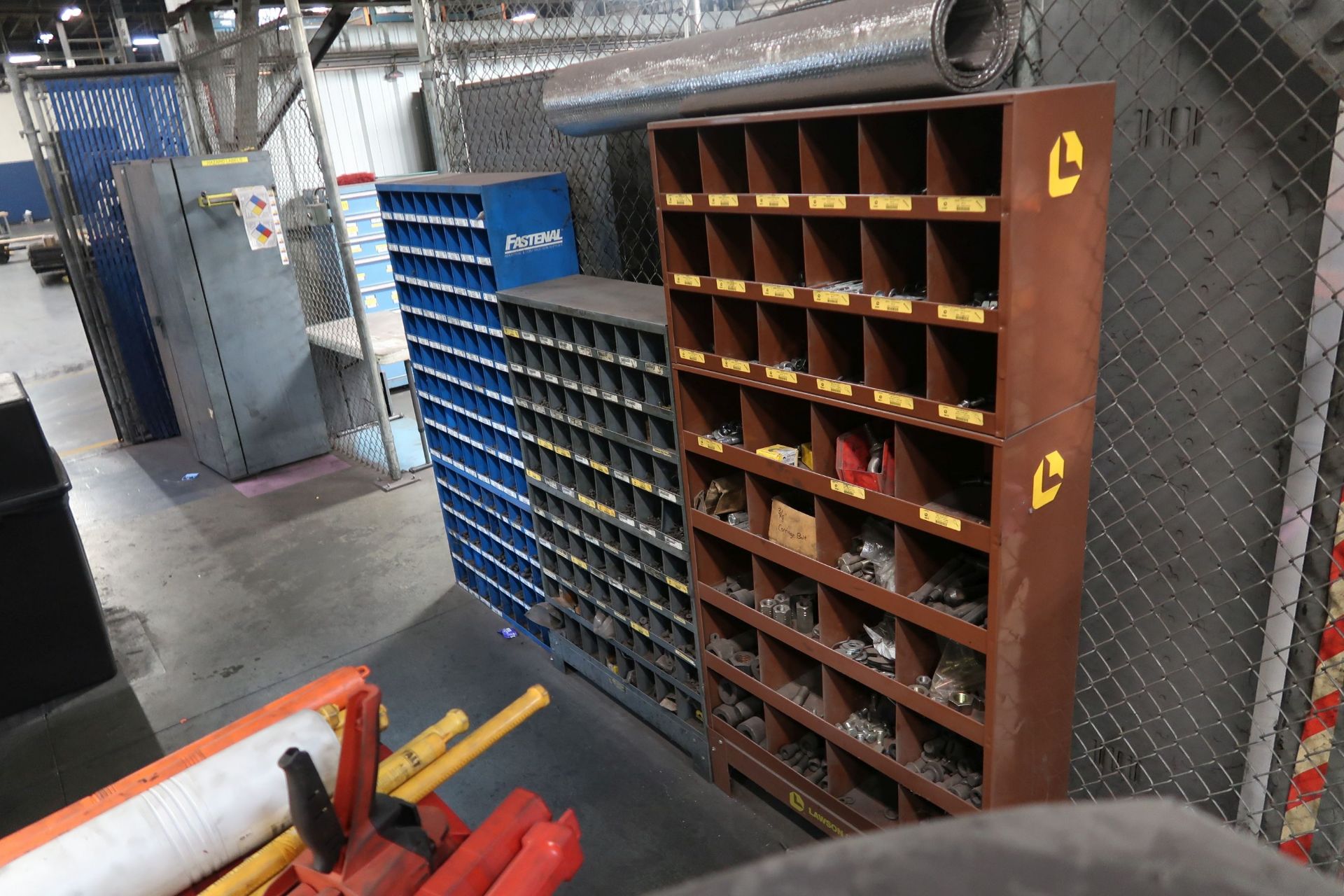 SECTIONS OF PIGEON HOLE CABINET WITH HARDWARE - Image 2 of 7