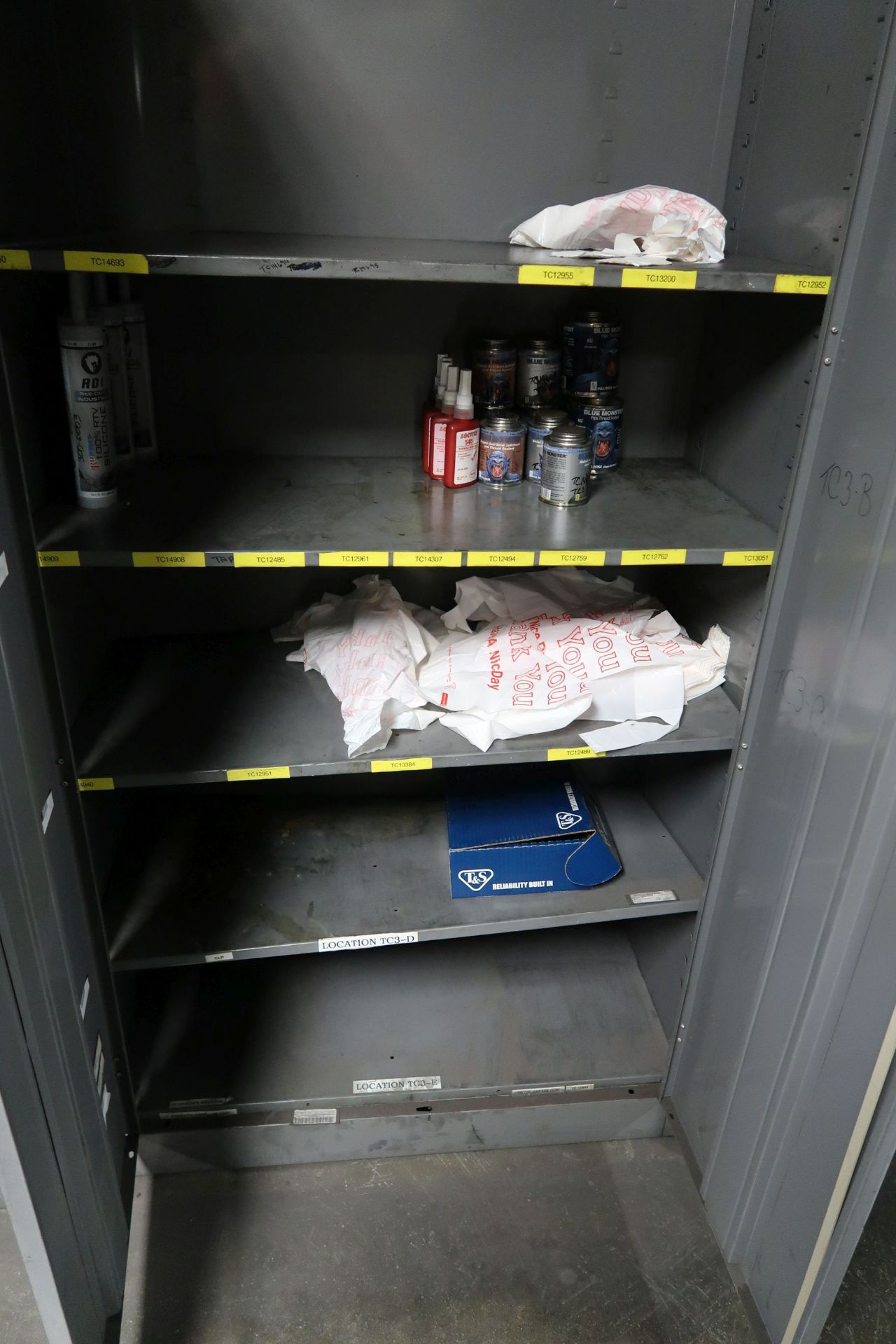 STORAGE CABINET WITH MAINTENANCE ITEMS **LOADING PRICE DUE TO ERRA - $75.00** - Image 3 of 4