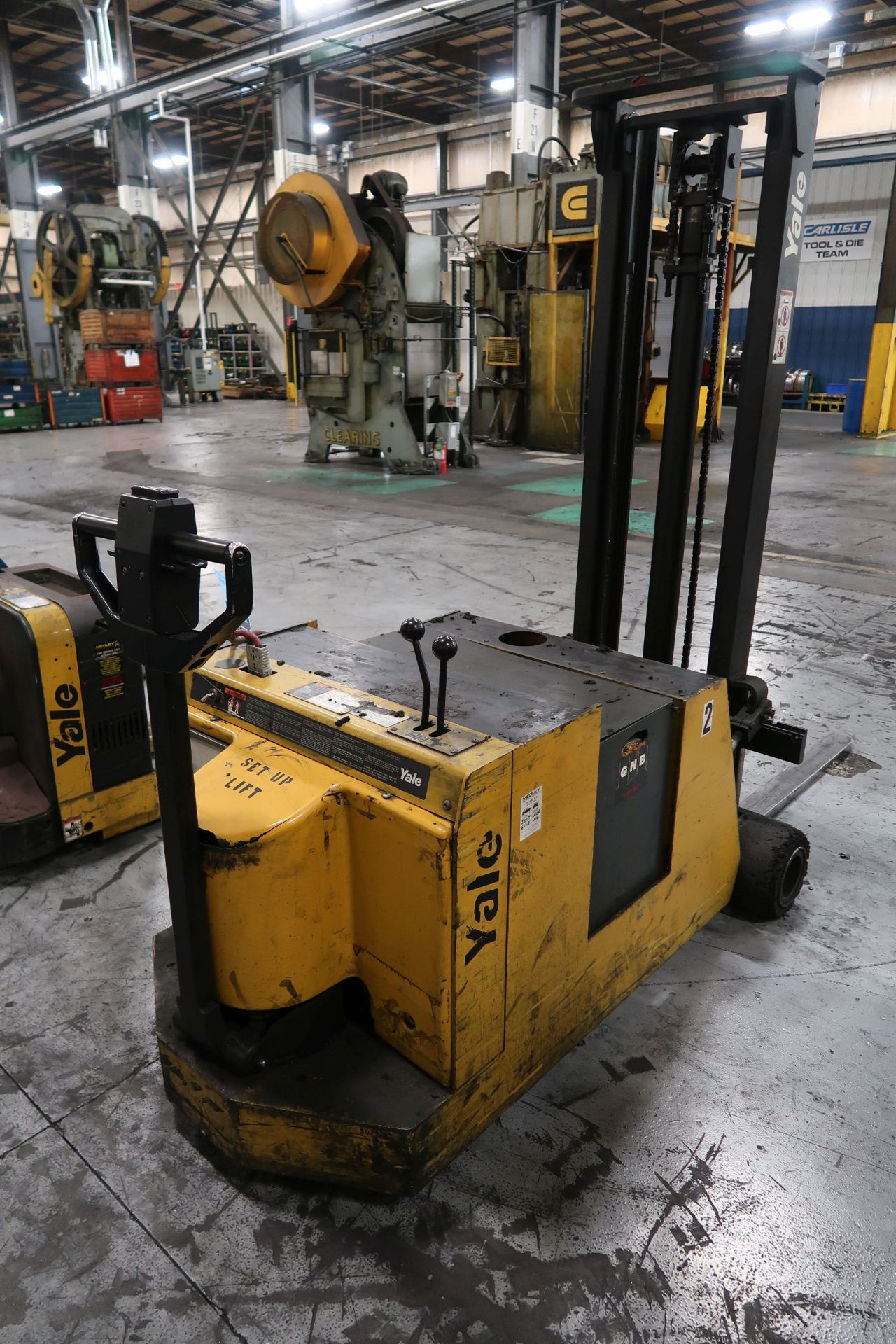 3,000 LB. YALE MODEL MCW030 ELECTRIC STACKER; S/N B819N03075Z - Image 2 of 3