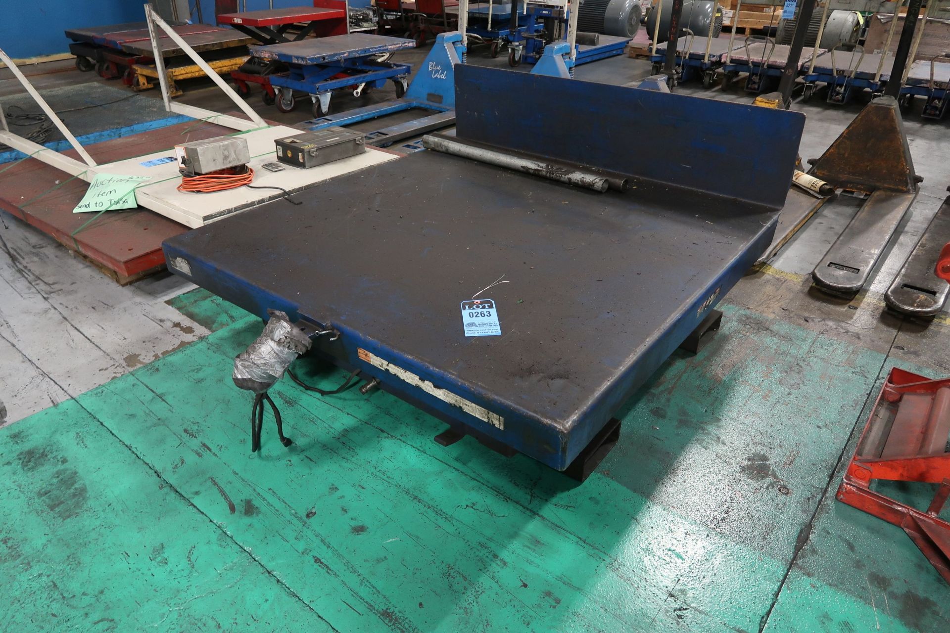 5,000 LB. X 54" X 54" SCISSOR LIFT TABLE **LOADING PRICE DUE TO ERRA - $25.00**