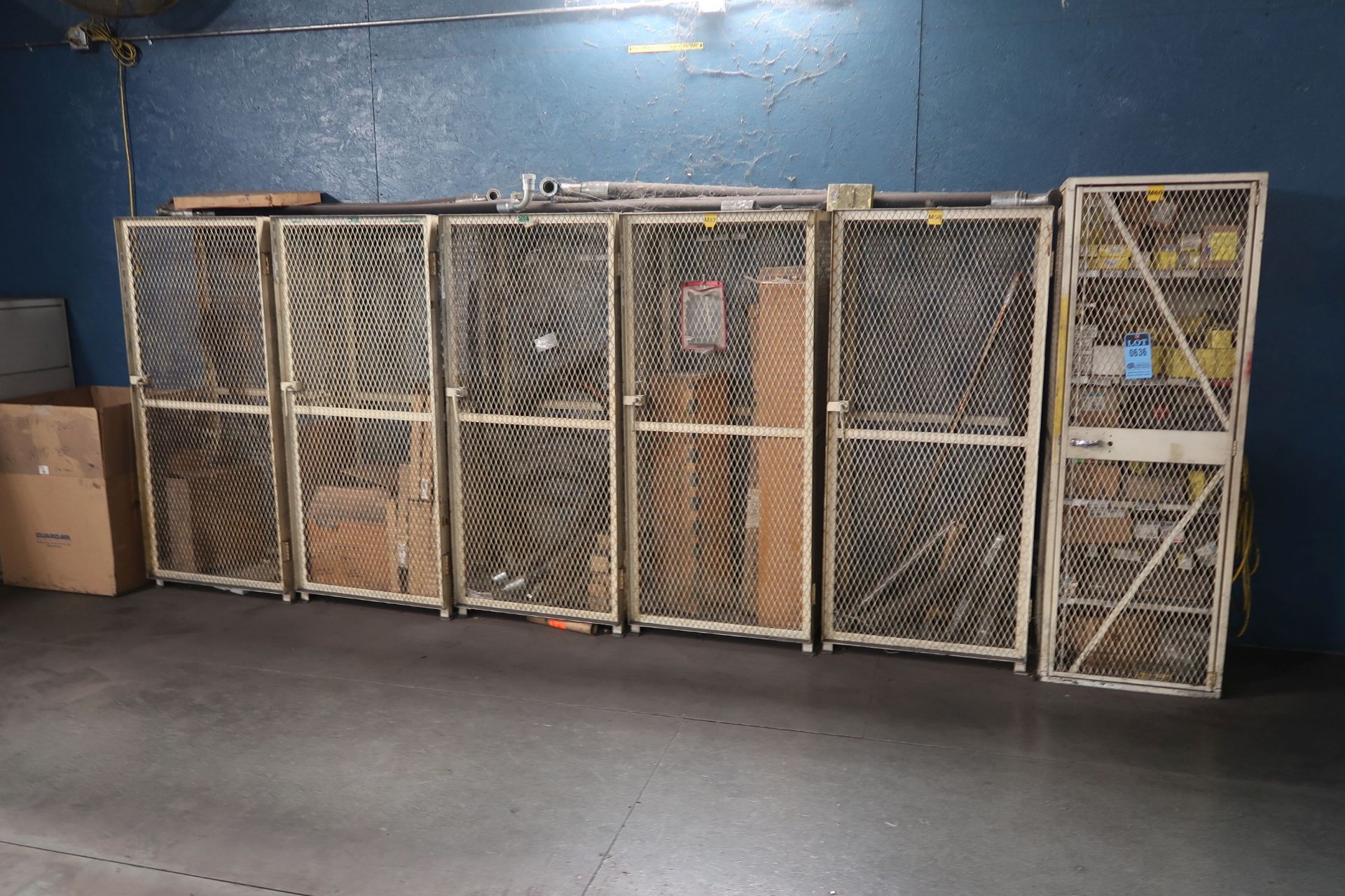 CAGE TYPE RACK WITH CONTENTS - PARTS **LOADING PRICE DUE TO ERRA - $500.00**