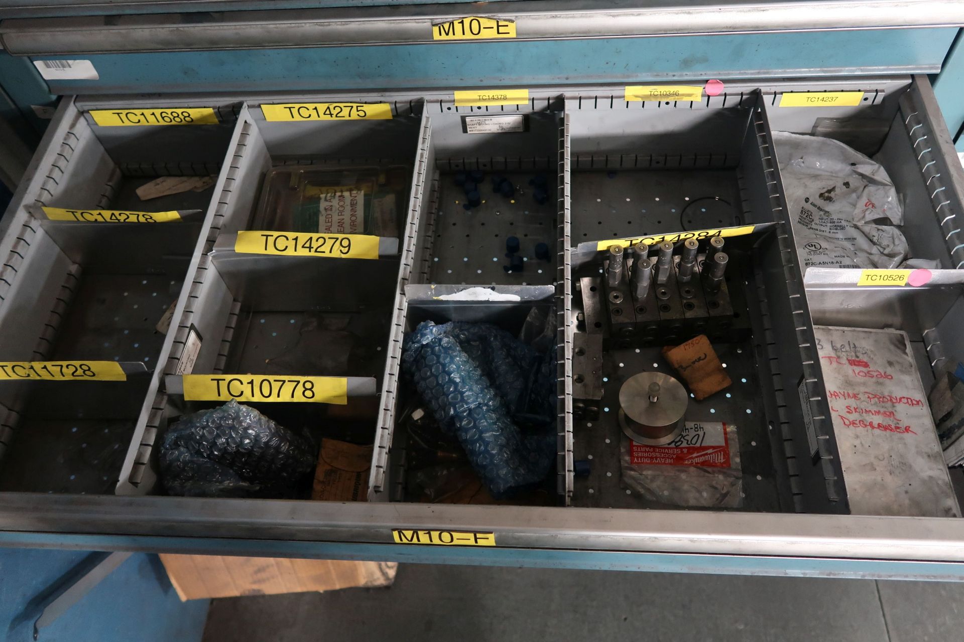 TOOLING CABINETS WITH CONTENTS - MOSTLY MACHINE PARTS **LOADING PRICE DUE TO ERRA - $2,000.00** - Image 59 of 59