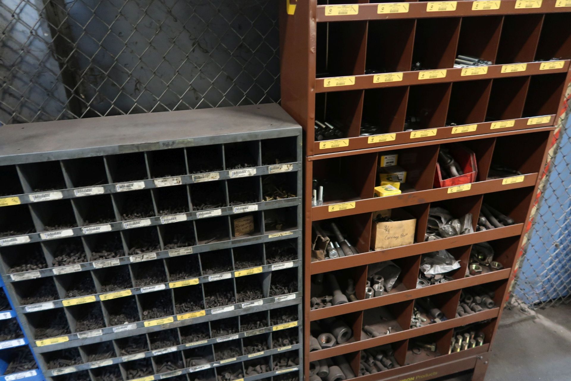 SECTIONS OF PIGEON HOLE CABINET WITH HARDWARE - Image 6 of 7
