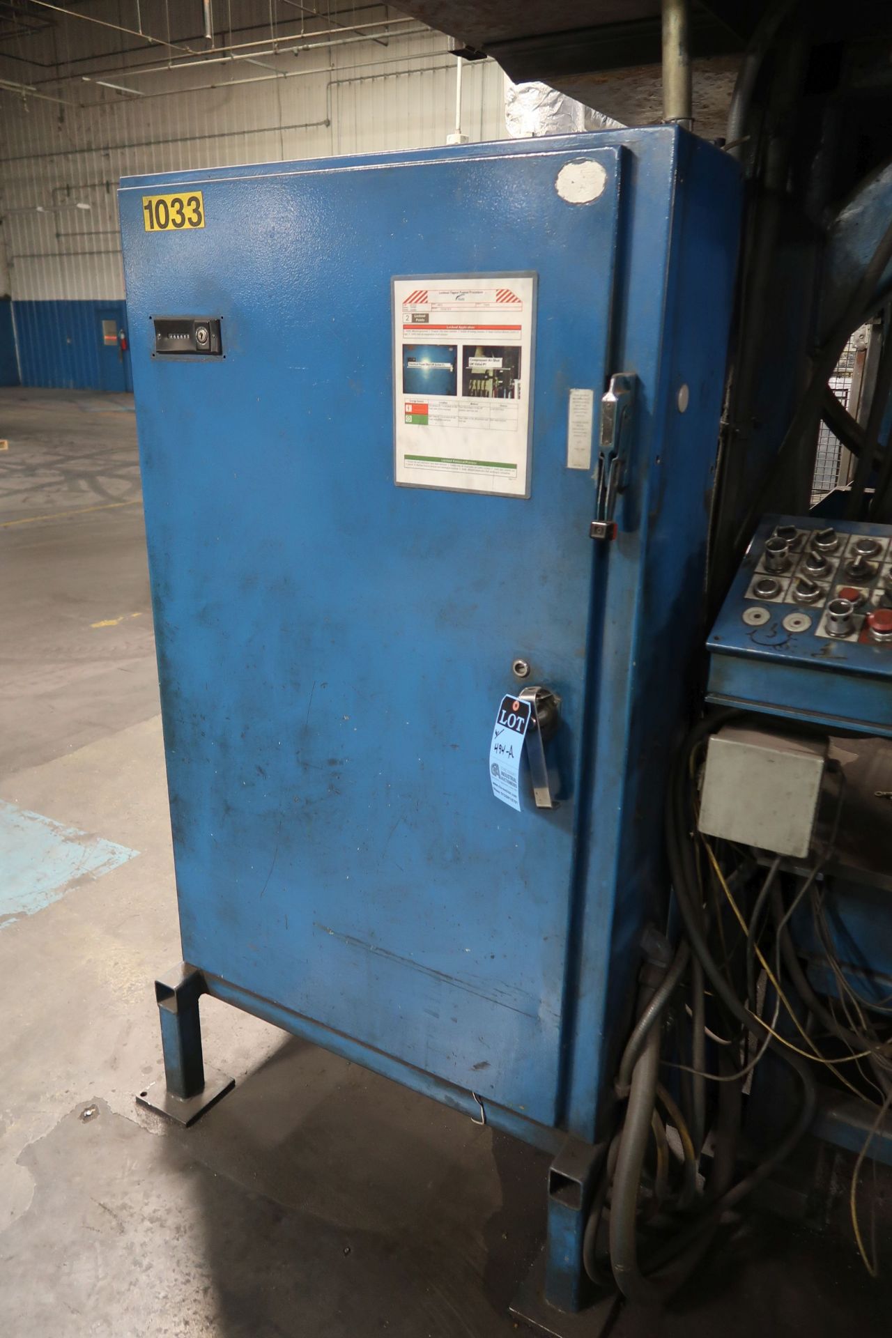 SHOP FABRICATED COINING PRESS AND HYDRAULIC UNIT **LOADING PRICE DUE TO ERRA - $2,800.00** - Image 10 of 11