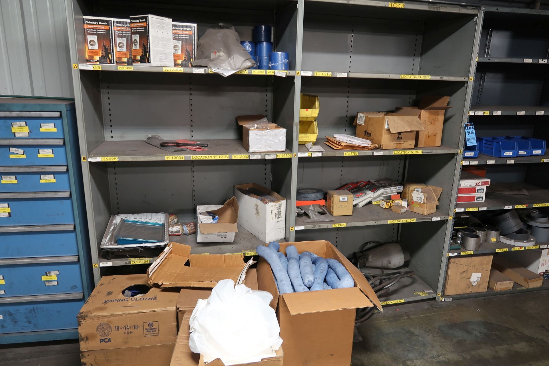 (LOT) GREY SHELVING (4) AND METRO RACK WITH CONTENTS - MAINTENANCE **LOADING PRICE DUE TO ERRA - $ - Image 2 of 3