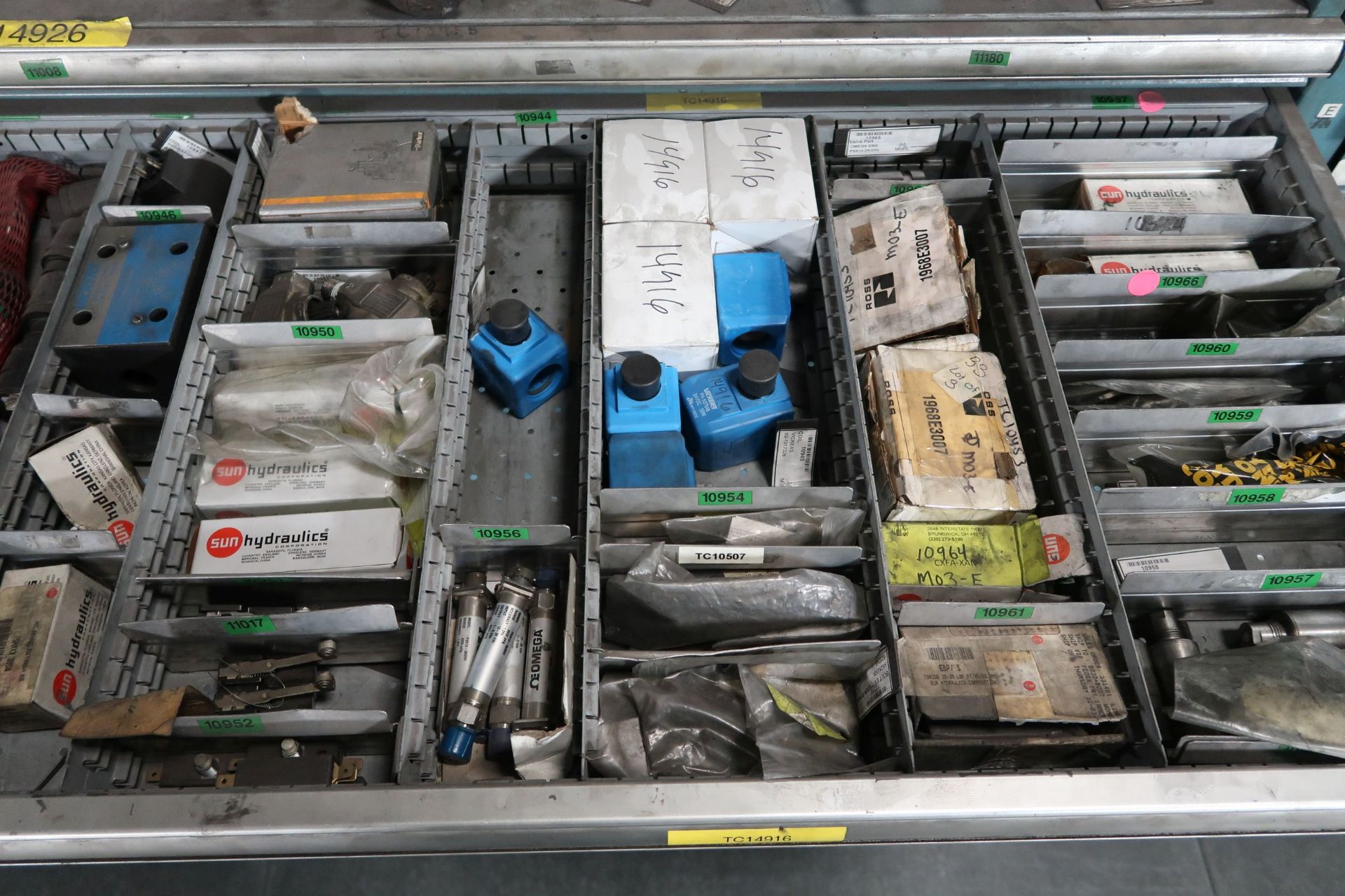 TOOLING CABINETS WITH CONTENTS - MOSTLY MACHINE PARTS **LOADING PRICE DUE TO ERRA - $2,000.00** - Image 16 of 59