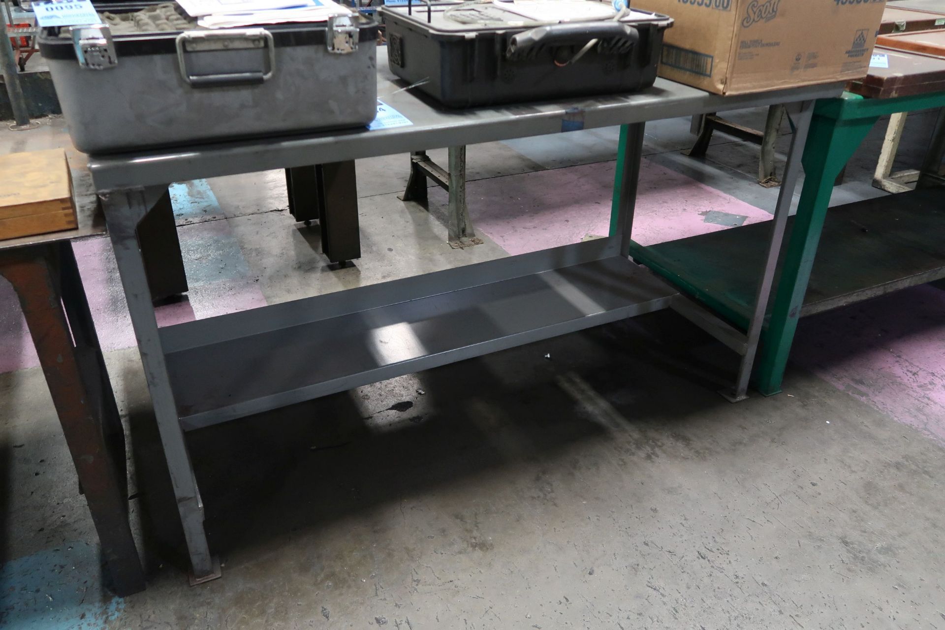 72" X 32" HEAVY DUTY STEEL BENCH **DELAYED REMOVAL - PICK UP 1-2-2019**