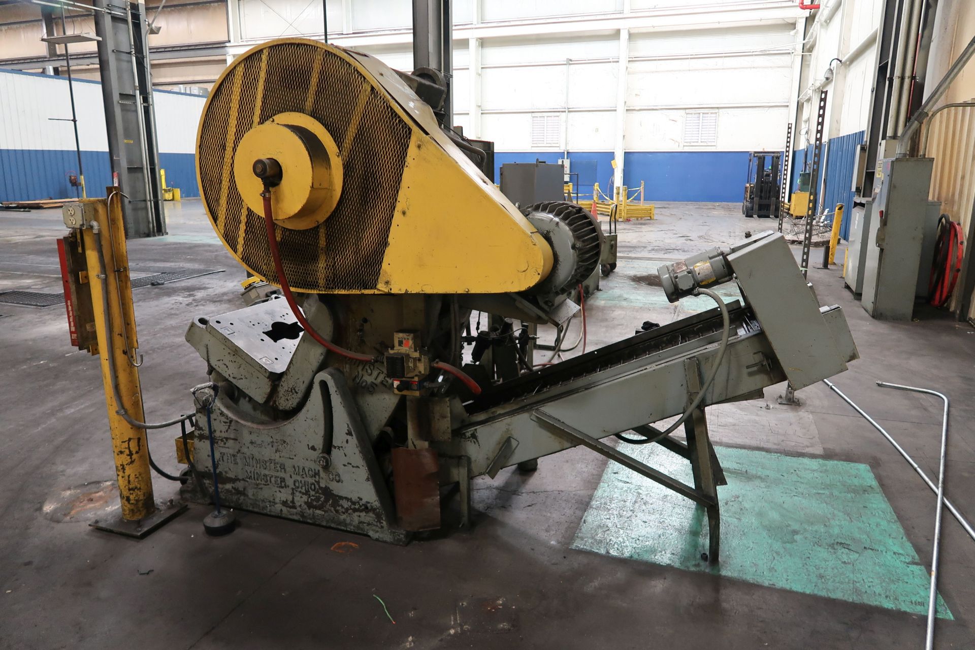 45 TON MINSTER NO. 5 OBI PRESS; S/N 5-7607, 3" STROKE, 2-3/4" ADJUSTABLE WITH 6" STOCK AIR FEED - Image 11 of 11