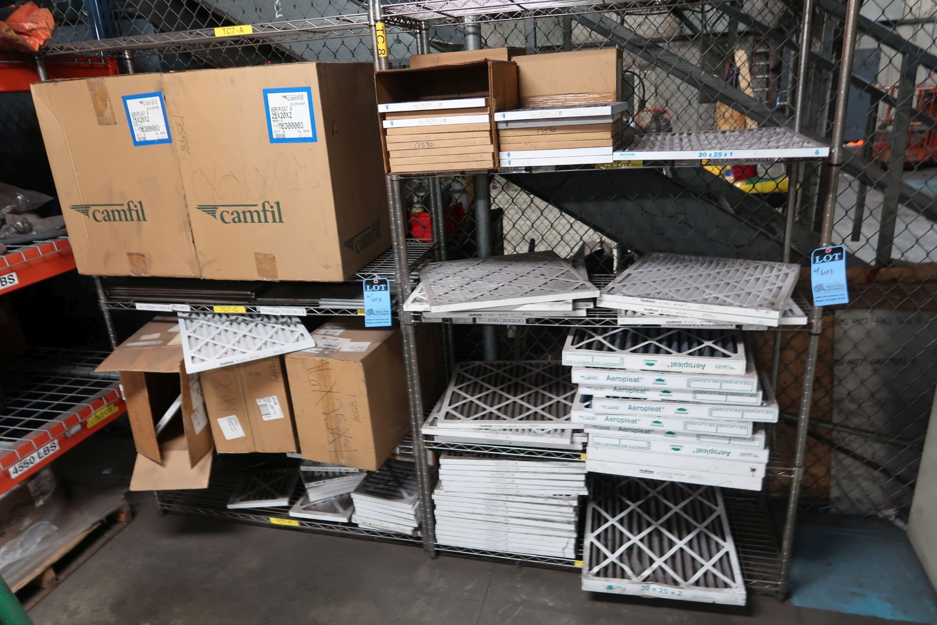 (LOT) 5-DRAWER LATERAL FILES AND (2) METRO RACKS WITH FILTERS **LOADING PRICE DUE TO ERRA - $20. - Image 2 of 2