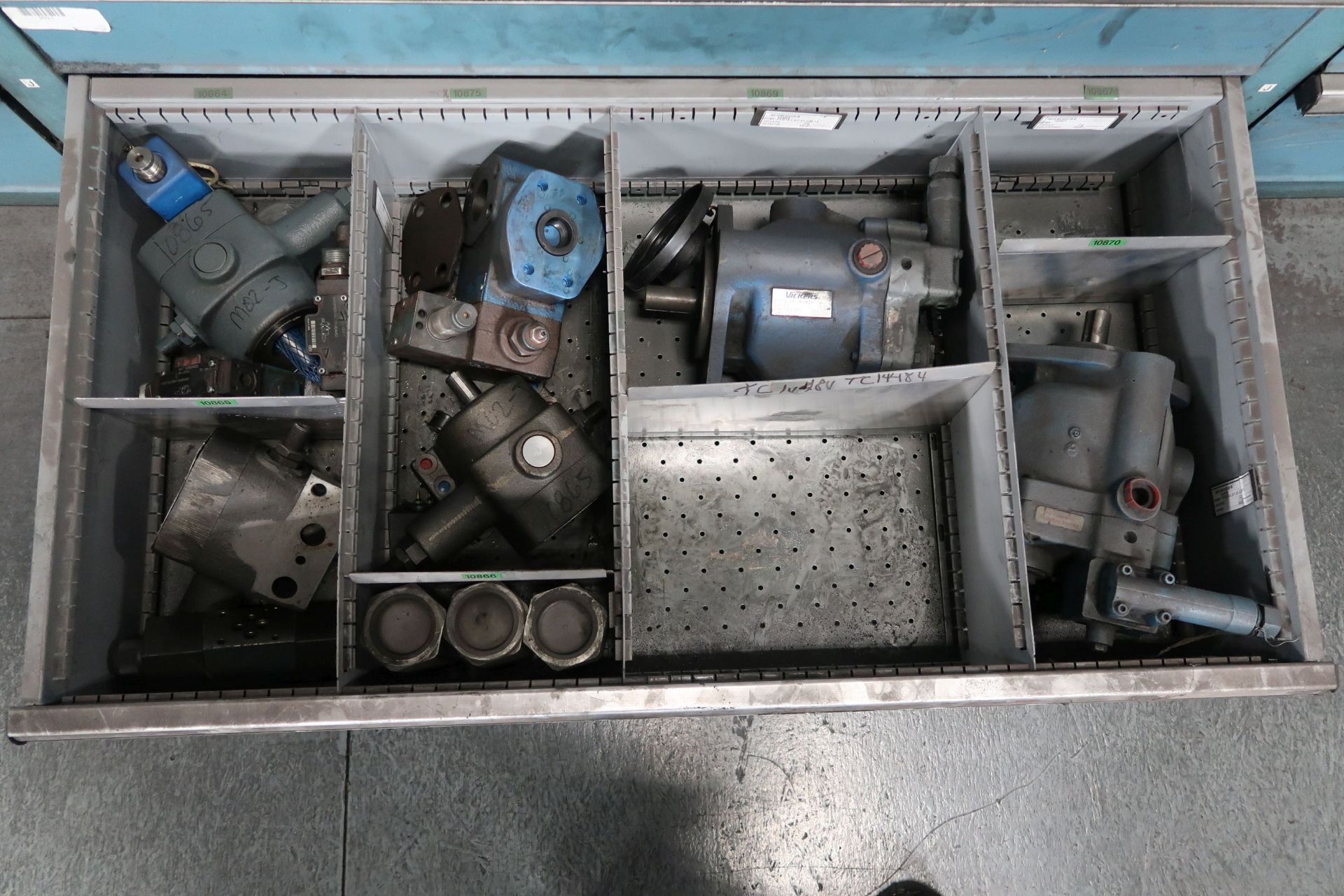 TOOLING CABINETS WITH CONTENTS - MOSTLY MACHINE PARTS **LOADING PRICE DUE TO ERRA - $2,000.00** - Image 14 of 59