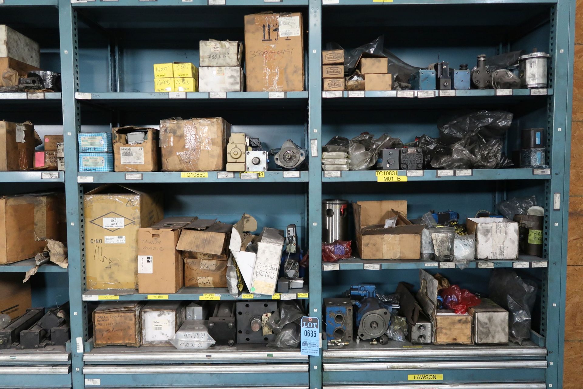 TOOLING CABINETS WITH CONTENTS - MOSTLY MACHINE PARTS **LOADING PRICE DUE TO ERRA - $2,000.00** - Image 2 of 59