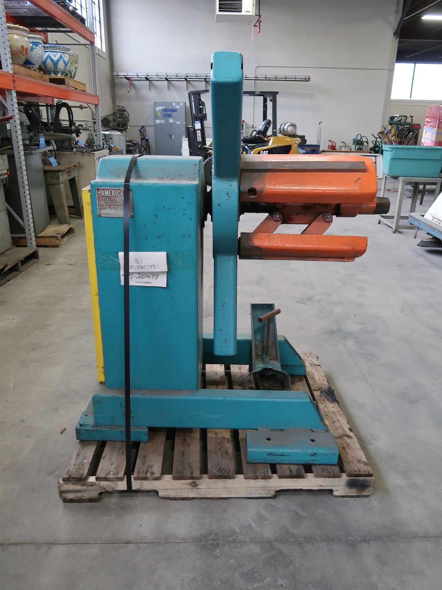 2,500 LB. AMERICAN STEEL LINE MODEL 60 SINGLE END UNCOILER; S/N 9151 - Bild 2 aus 6