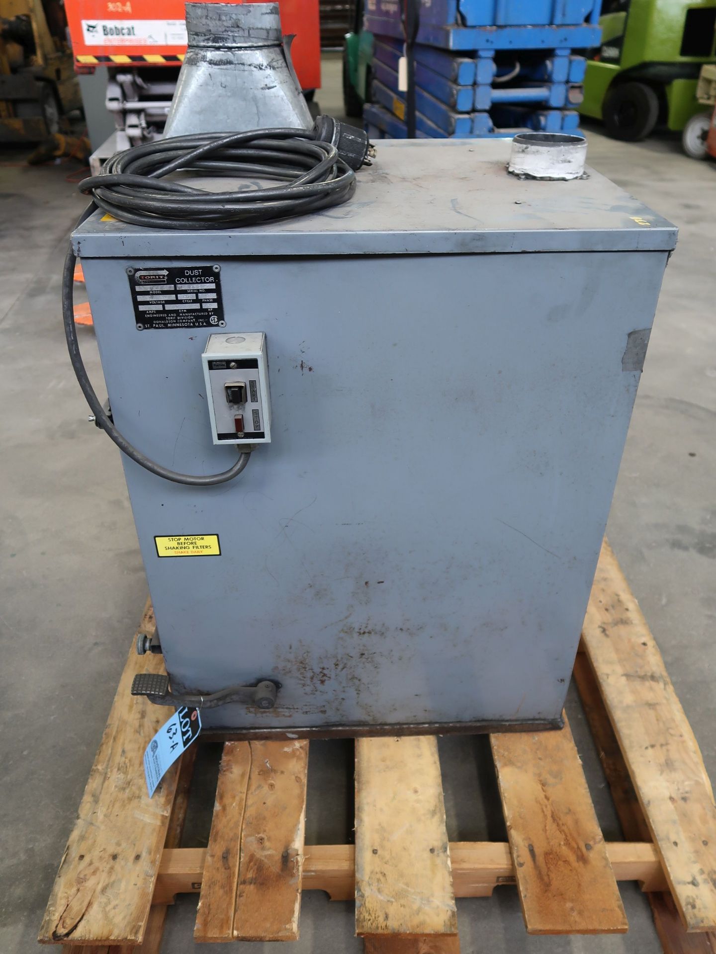 3/4 HP TORIT MODEL 64 PORTABLE DUST COLLECTOR; S/N G5920 - Image 2 of 5
